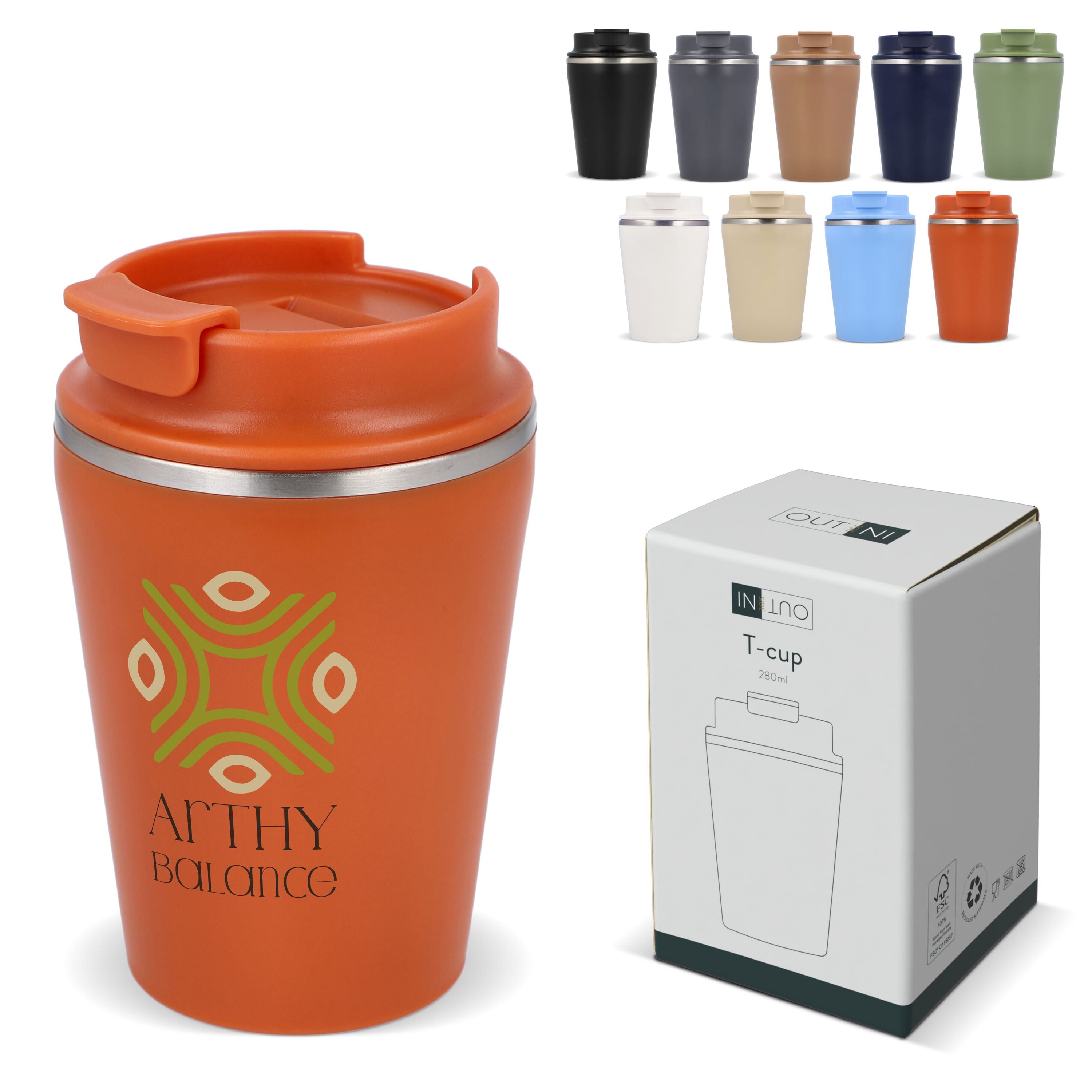 InSideOut T-cup 280ml - orange-97