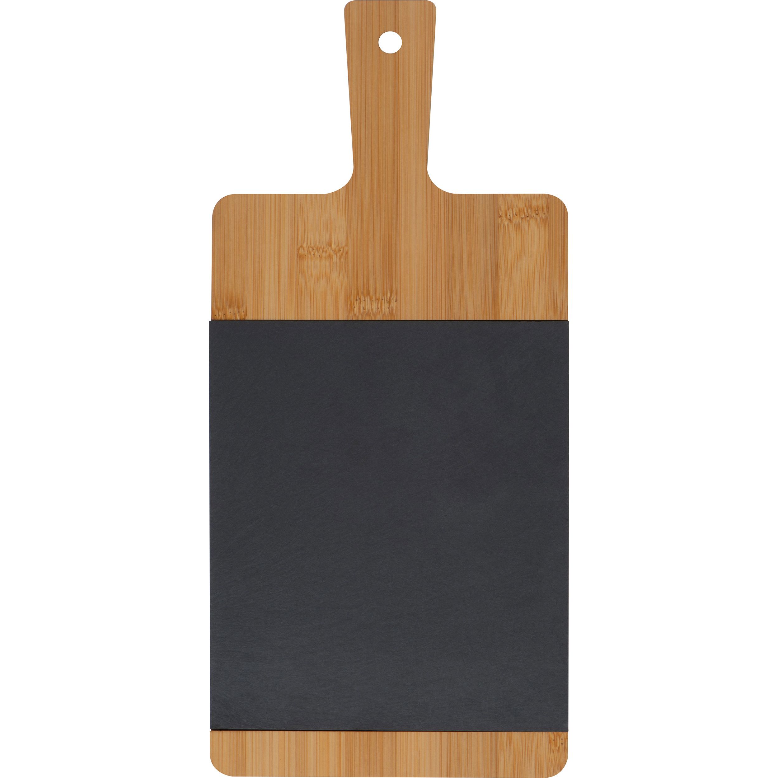 Bambusbrettchen mit Schieferplatte - beige-531