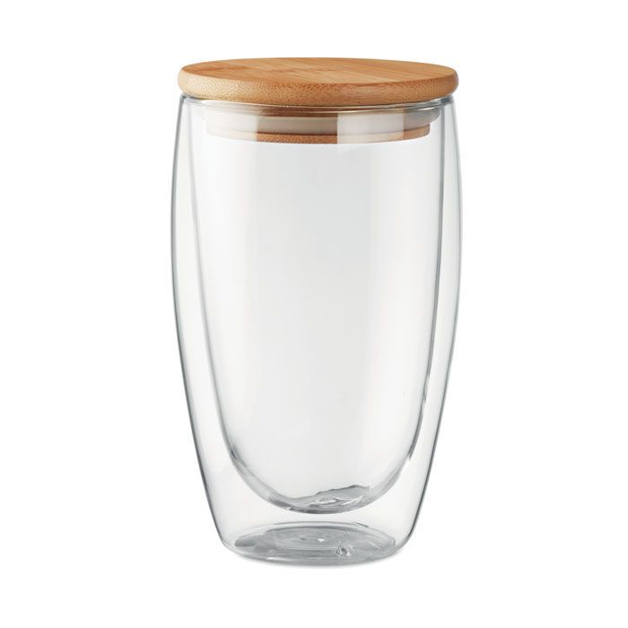 Doppelwandiges Glas 450 ml TIRANA LARGE - transparent-720