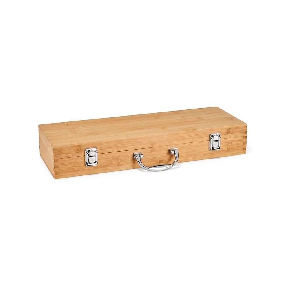 KABSA Grill-Set im Etui aus Bambus - natur-882