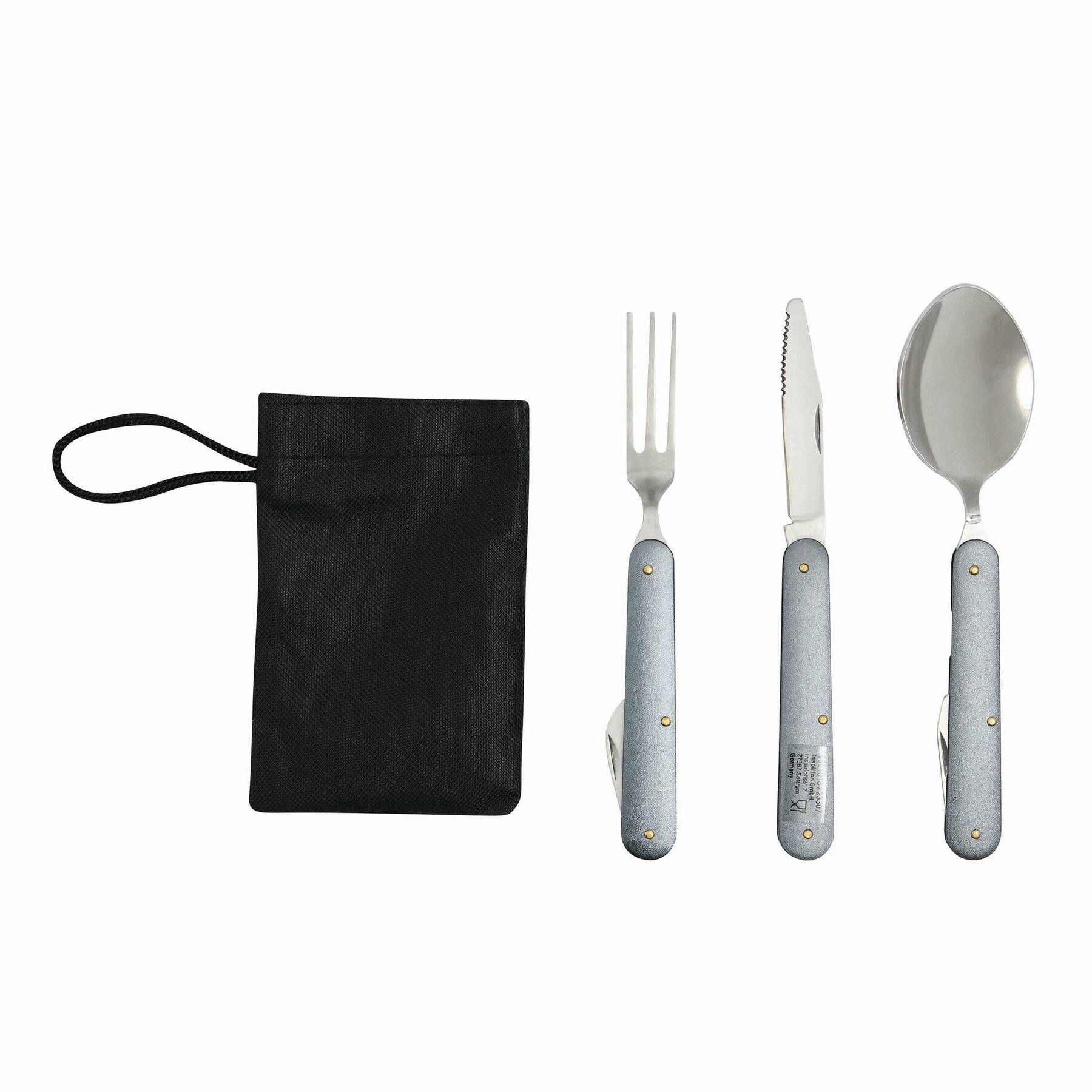 Outdoor-Besteck-Set CAMPING - grau-217