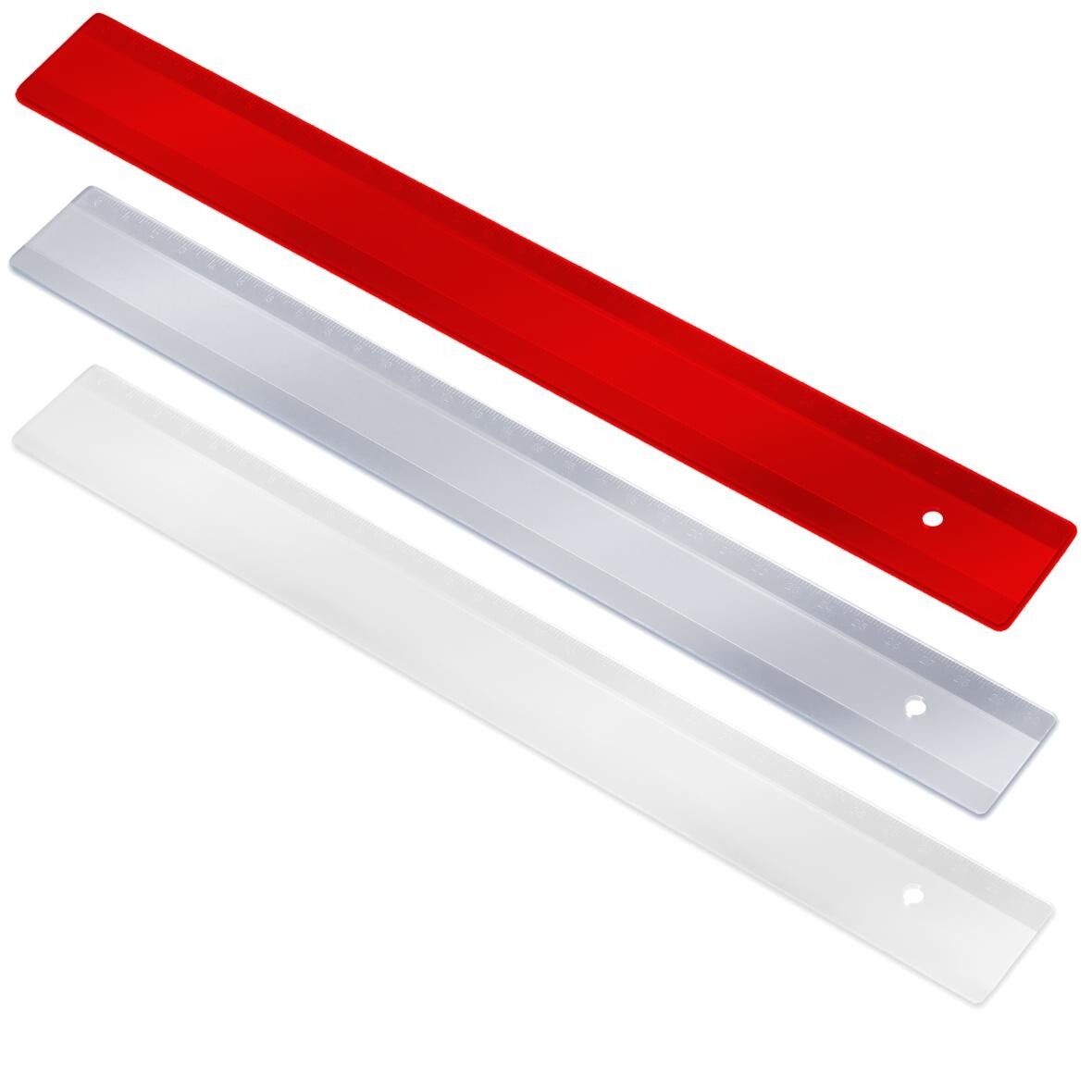 Lineal 30 cm - weiß-202