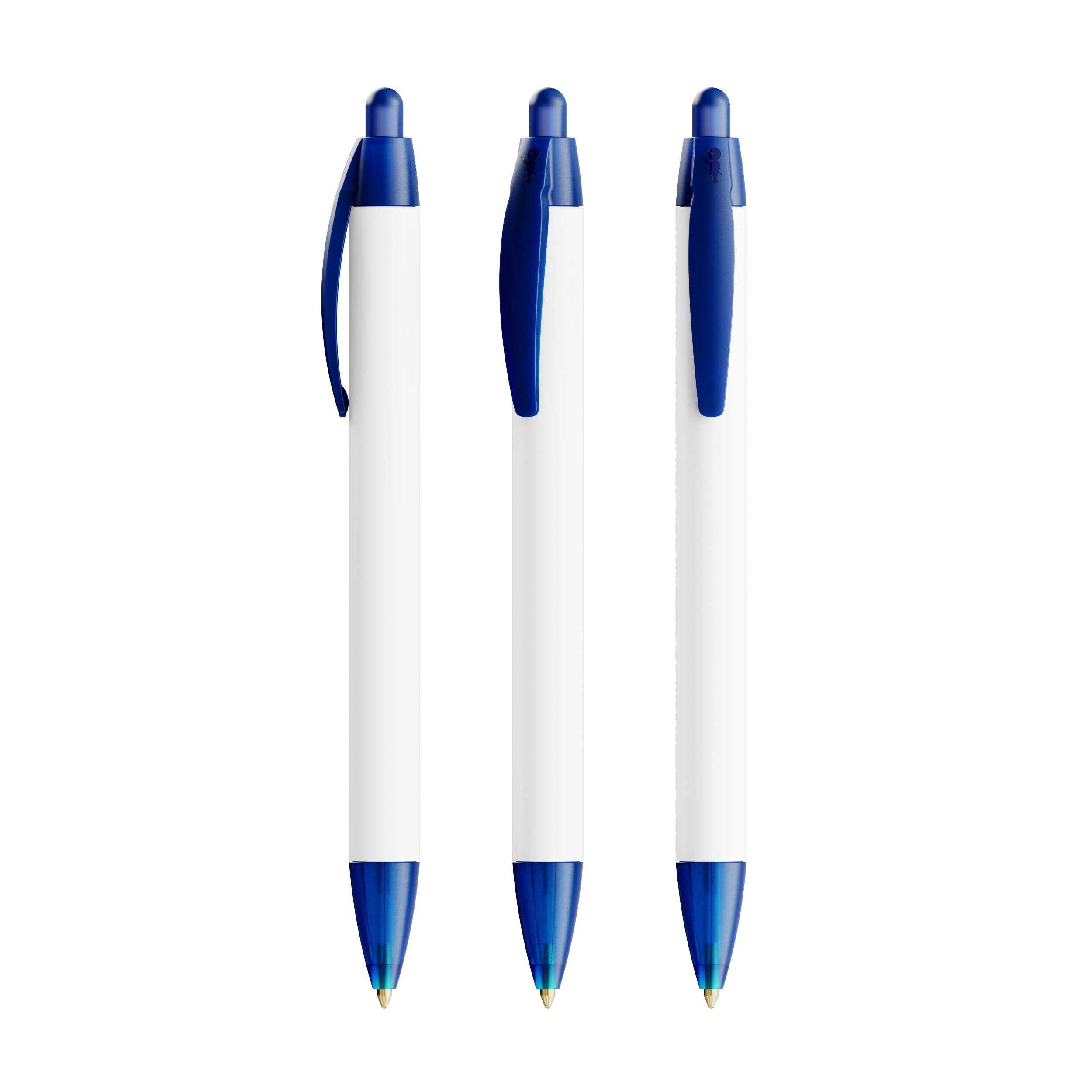 BIC® Wide Body Ecolutions® ballpen, Mine blau - gefrostetes dunkelblau-709