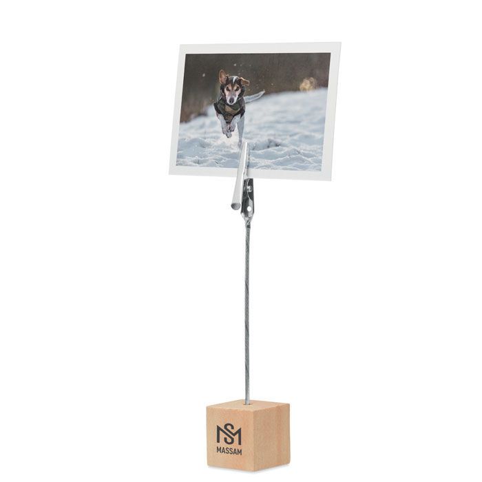 Foto- und Memohalter Kiefer HELLO CLIP - holz-556