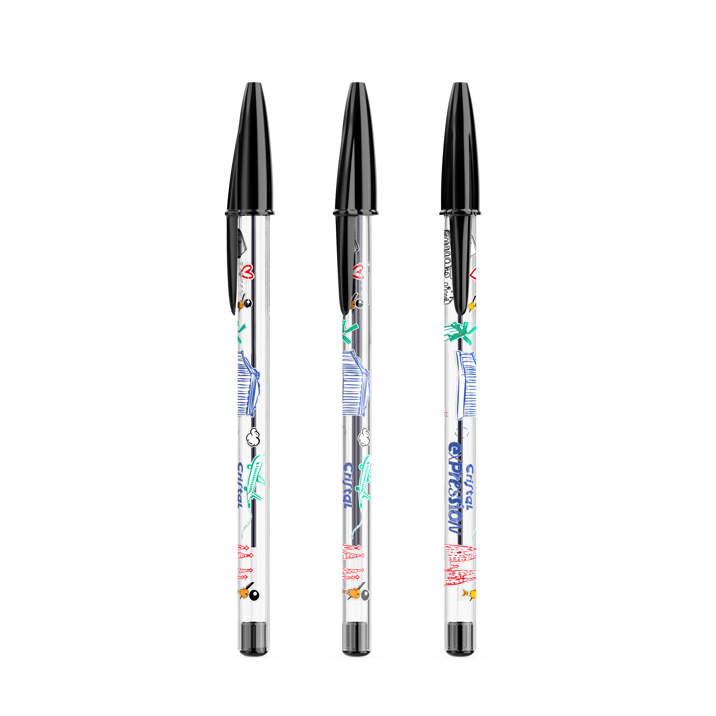 BIC® Cristal® Ausdruck, Mine schwarz - schwarz-902