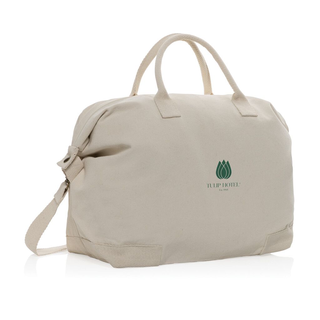 Kezar AWARE™ 500g/m² Wochenendtasche aus recyceltem Canvas - off white-756