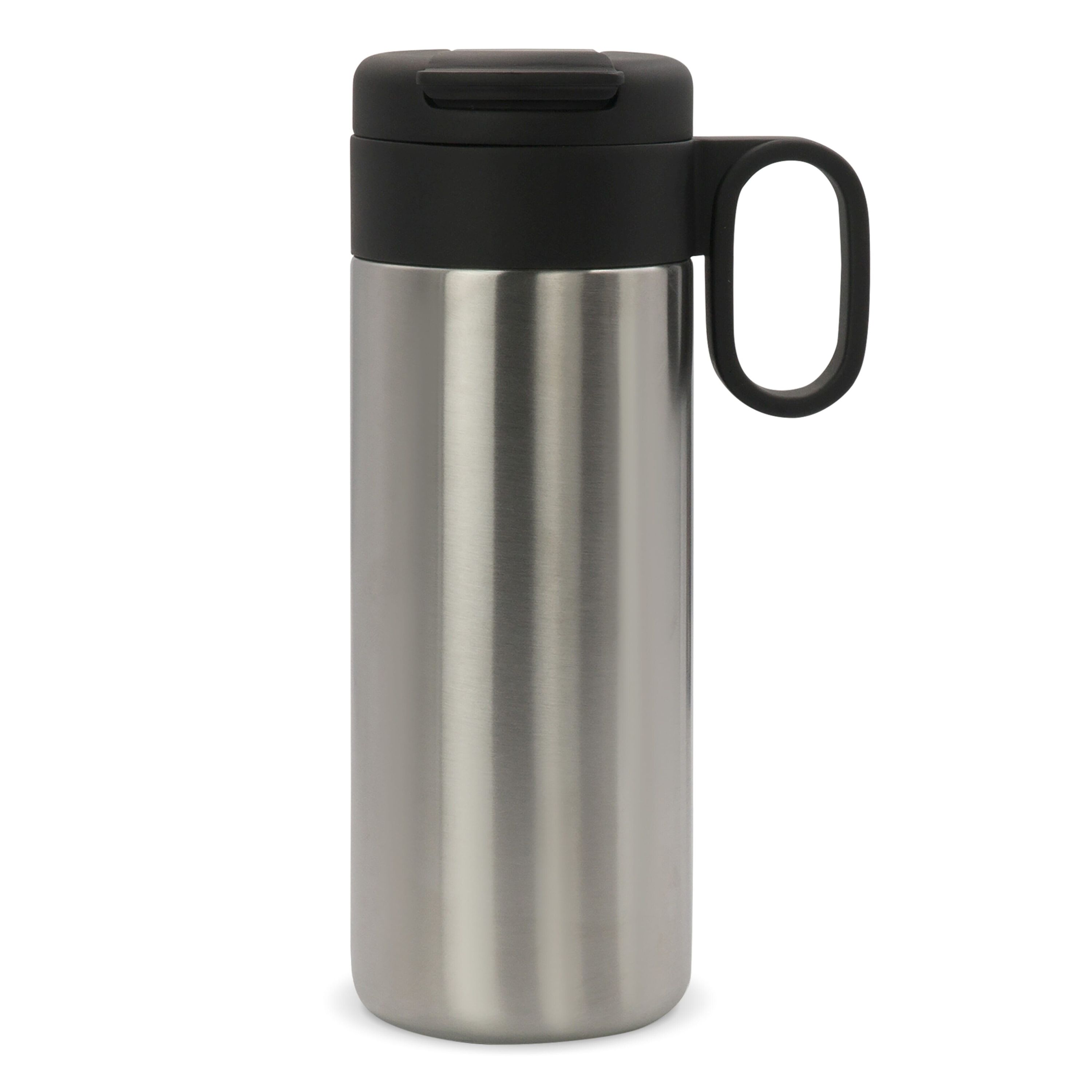 Isolierbecher Flow mit Griff 400ml - silber-59