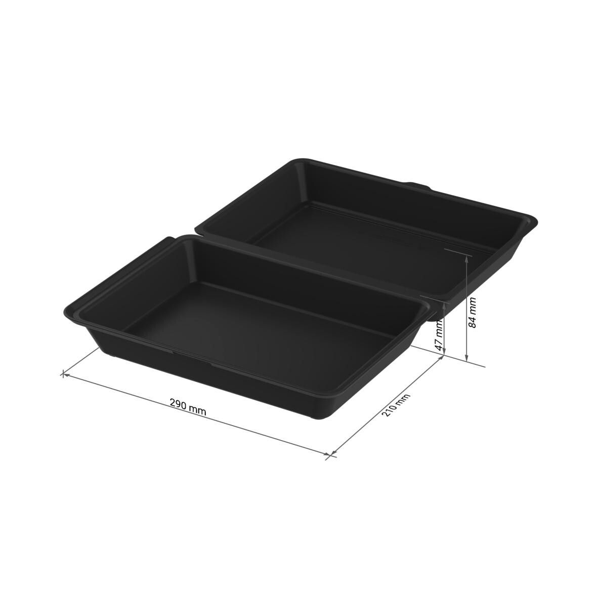 Menübox ToGo XL, ohne Trennstege - beständiges braun-494