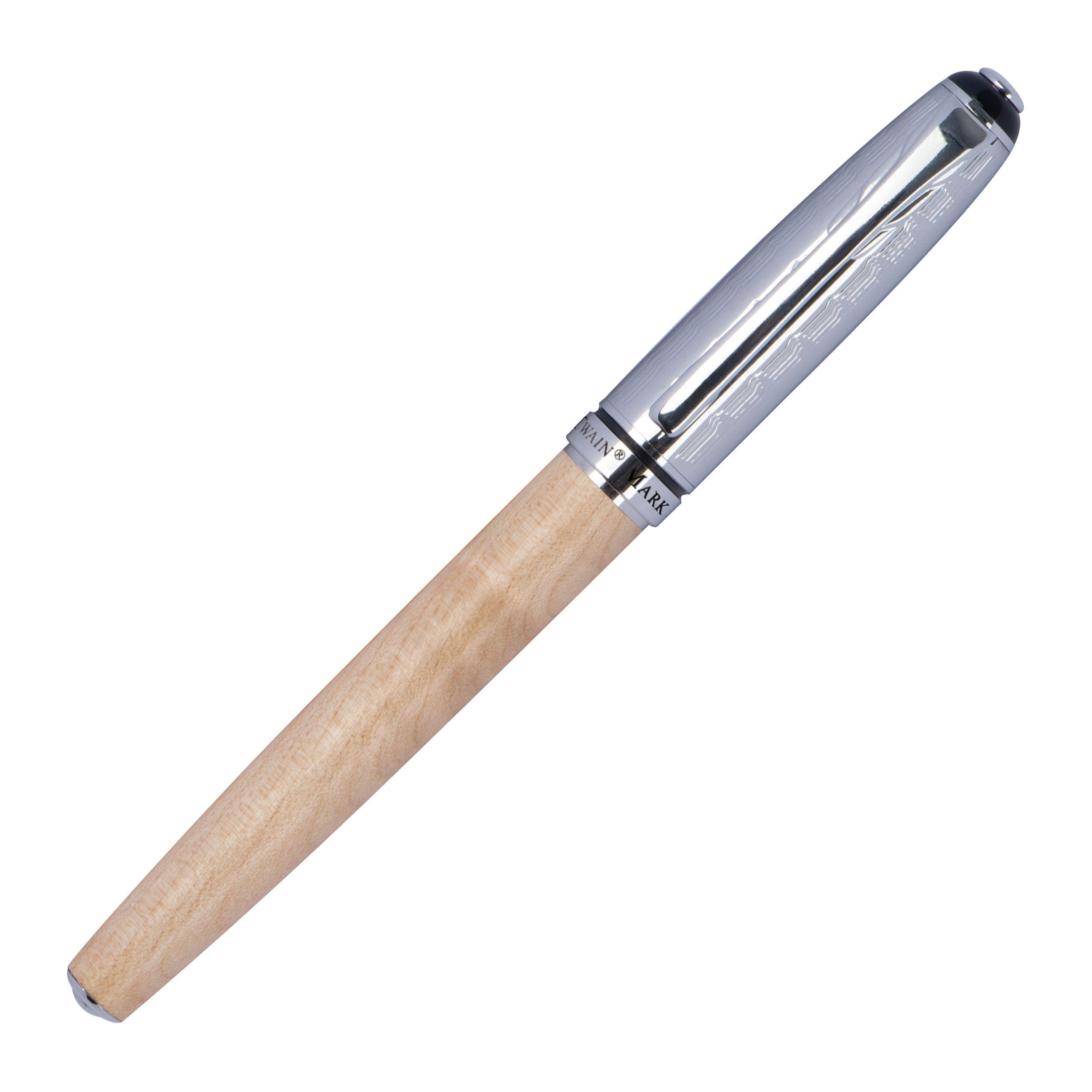 Mark Twain Schreibset aus Holz - beige-90