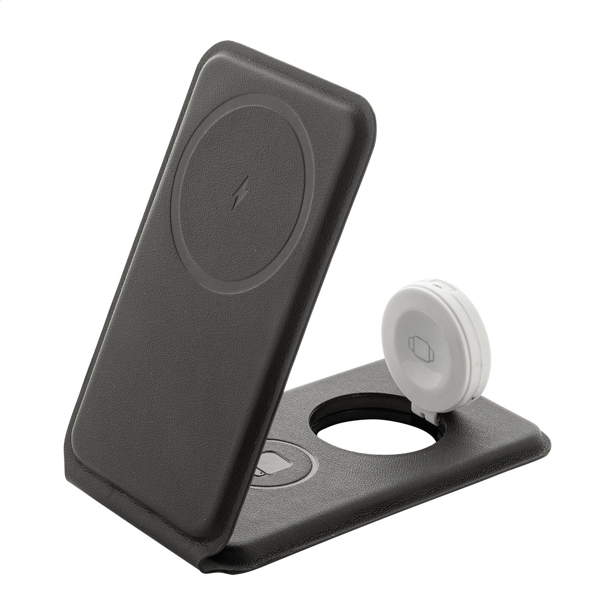 LuxCharge Stand Handyhalter mit kabellosem Ladegerät, RPU - schwarz-272