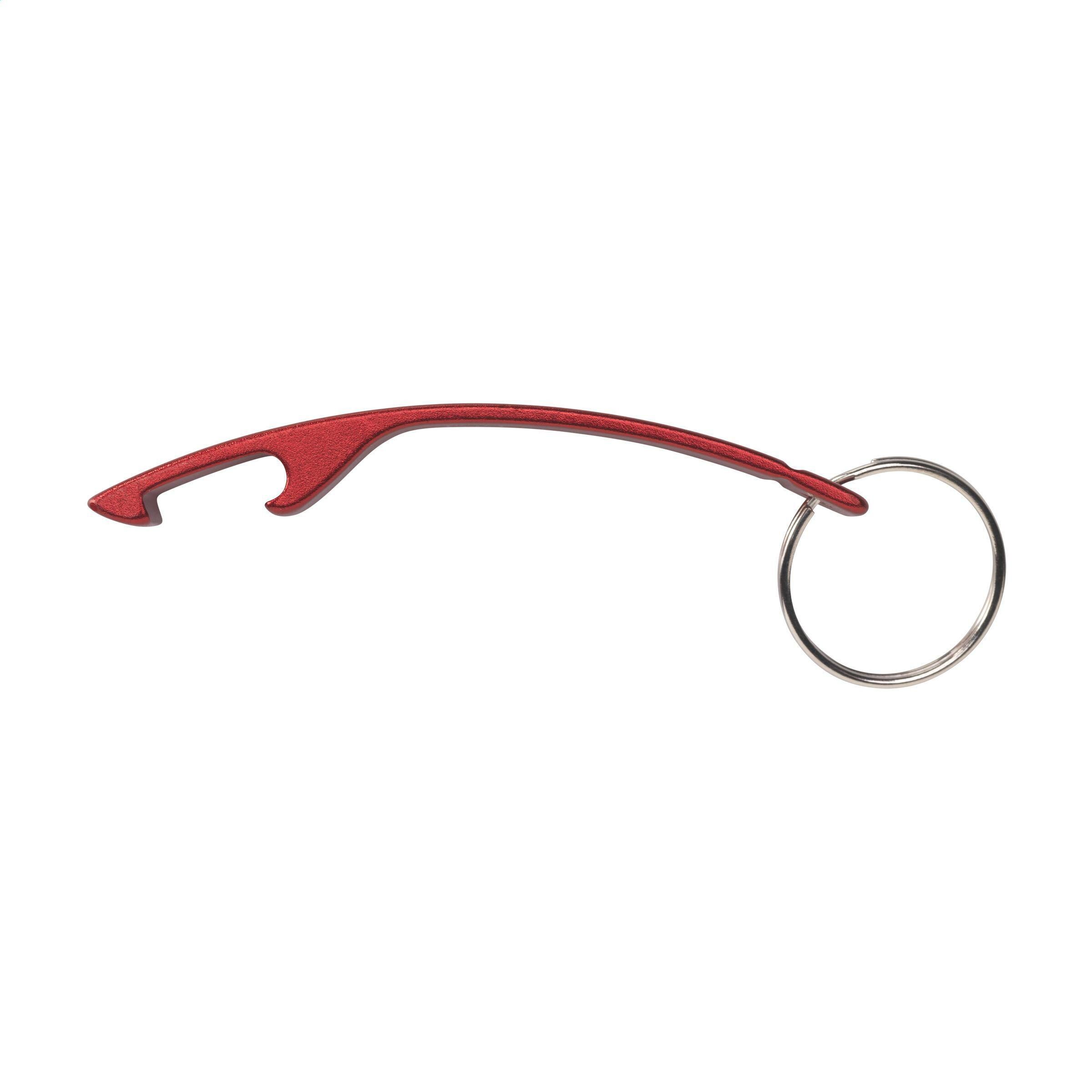 Alu Opener GRS Recycled Öffner Schlüsselanhänger - rot-703