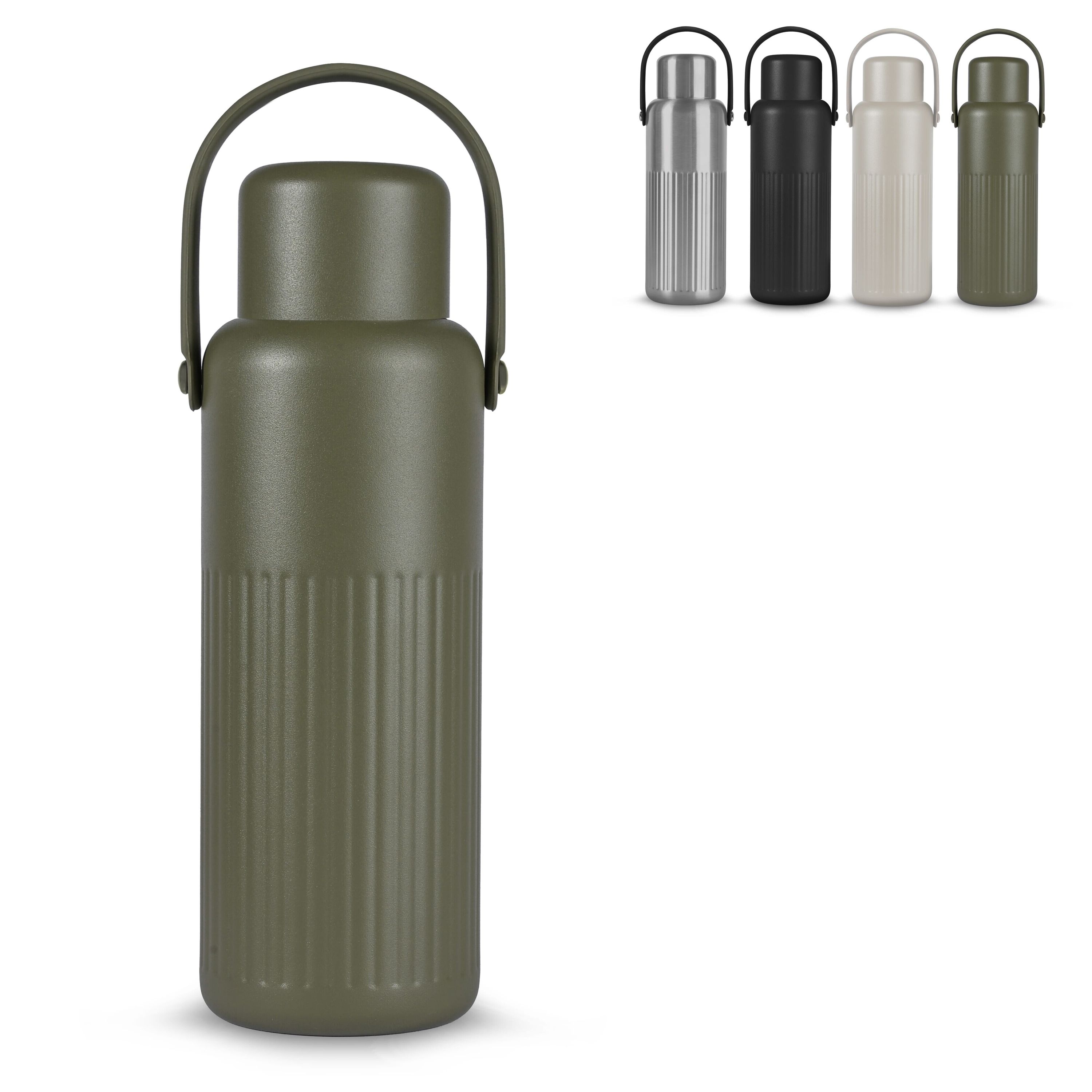 Sagaform Theo Thermosflasche (recycelt) 1 L - silber-818