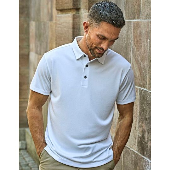 Men´s Luxury Sport Polo - white-678