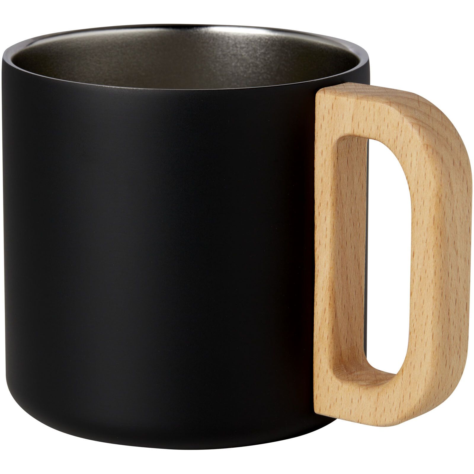 Bjorn RCS-zertifizierter Becher aus recyceltem Edelstahl mit Kupfer-Vakuumisolierung, 360 ml - schwarz-297