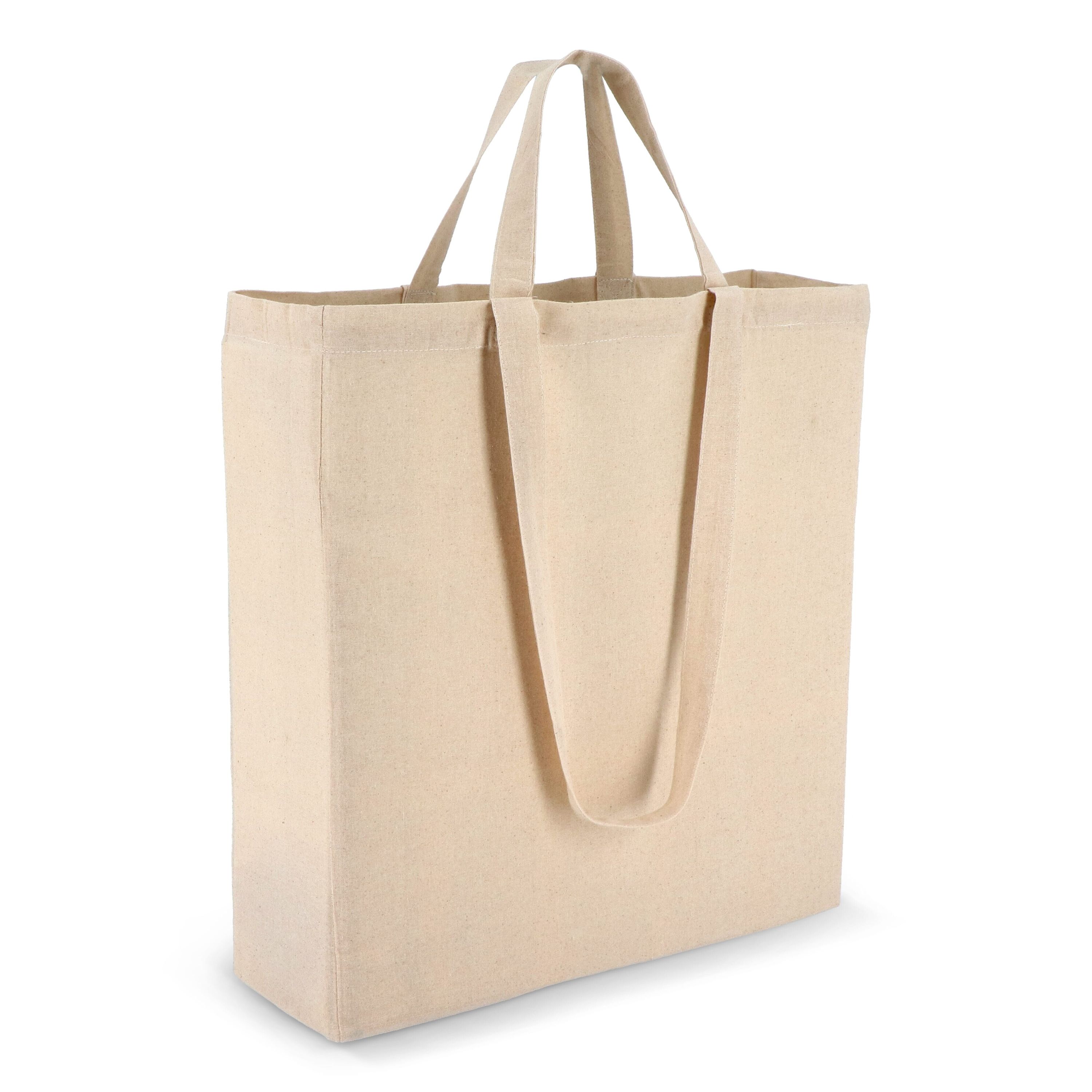 Tragetasche aus Baumwolle OEKO-TEX® 38 x 10 x 42cm 140g/m² - natur-136
