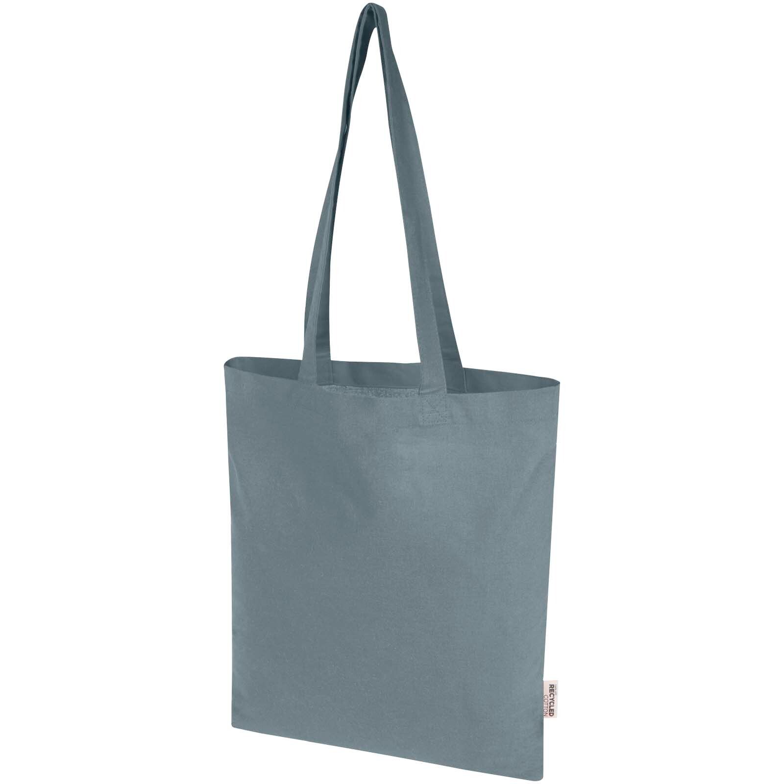 Madras Blend 140 g/m² Tragetasche aus GRS-recycelter Baumwolle 7L - grau-111
