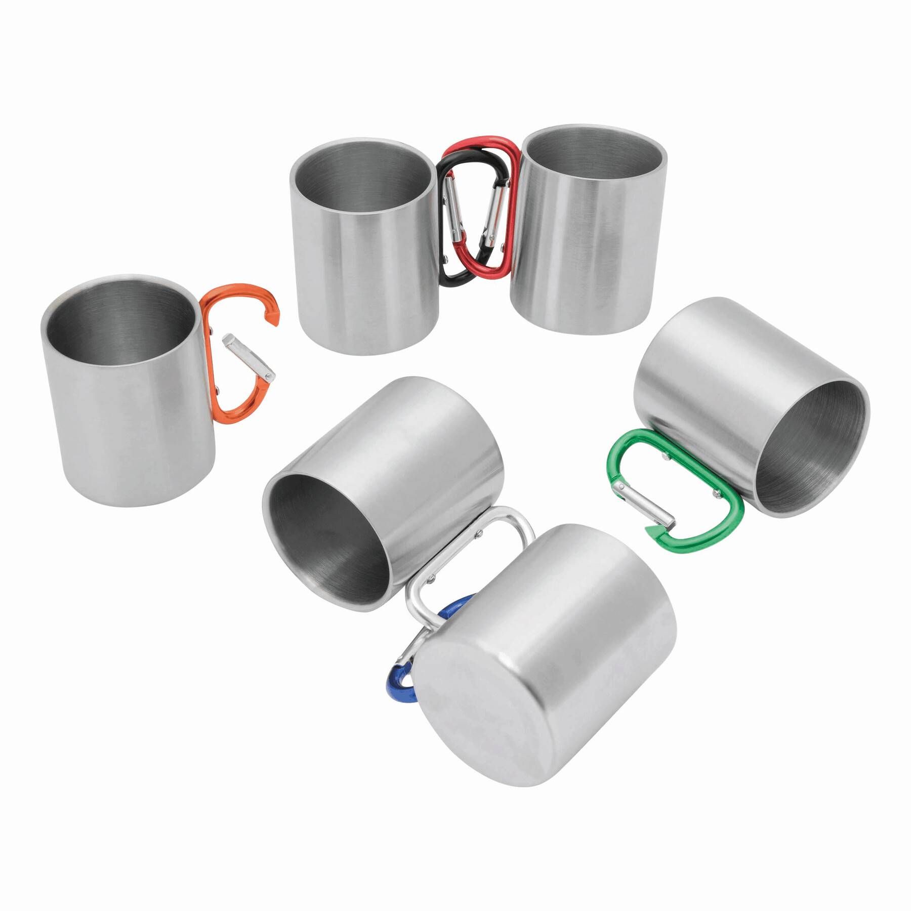 Edelstahl Becher HIKING DAY - schwarz - silber-520