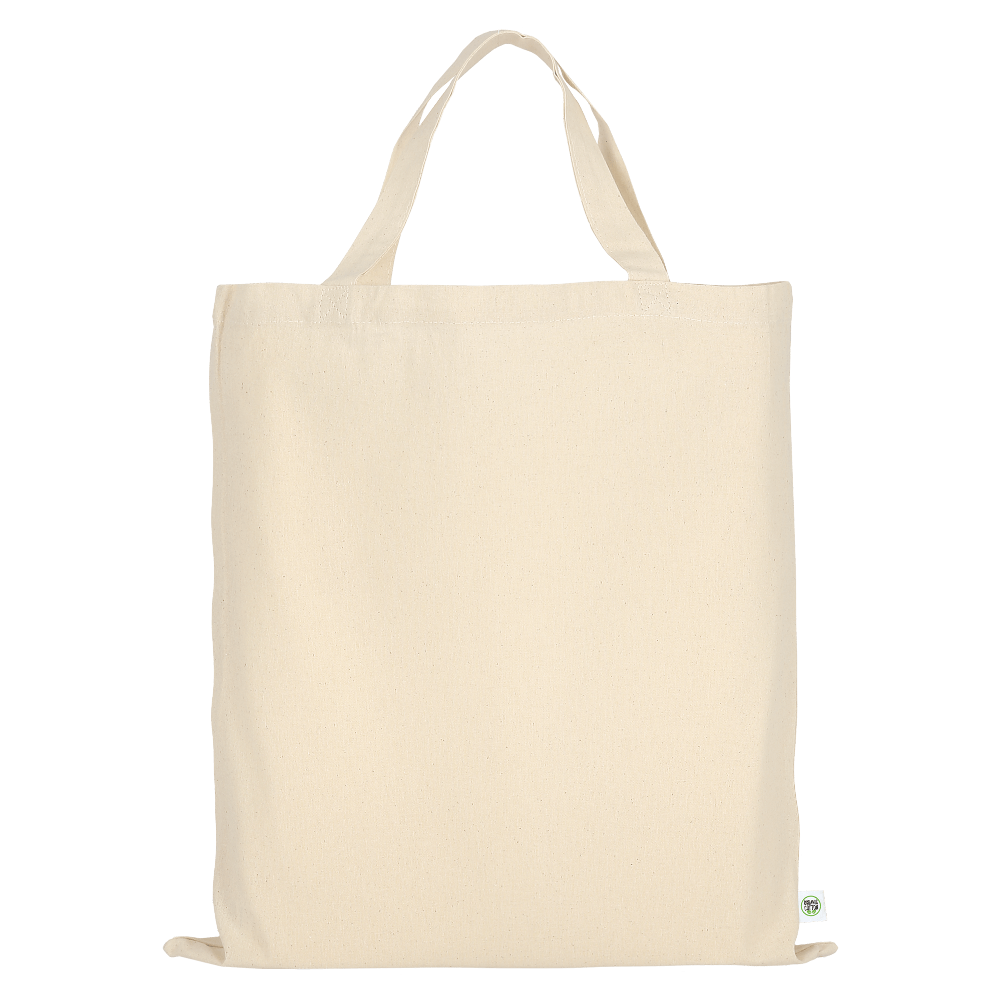 Tasche mit zwei kurzen Henkeln aus Organic-Baumwolle - natur-376