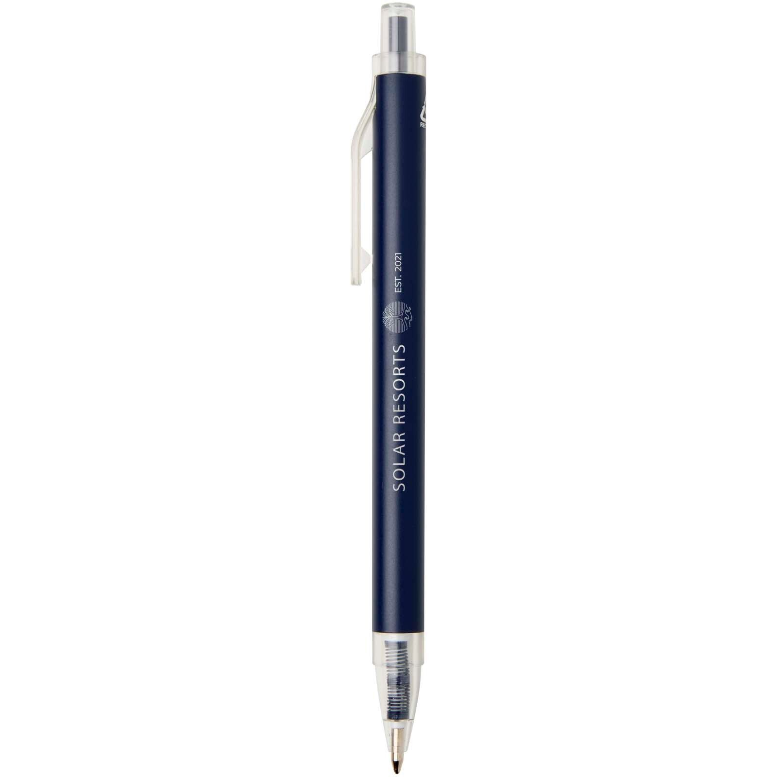 Spectrum Kugelschreiber aus recyceltem Aluminium blaue Tinte - navy-232