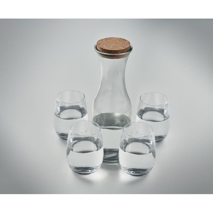 Set aus recyceltem Glas PICCADILLY - transparent-106