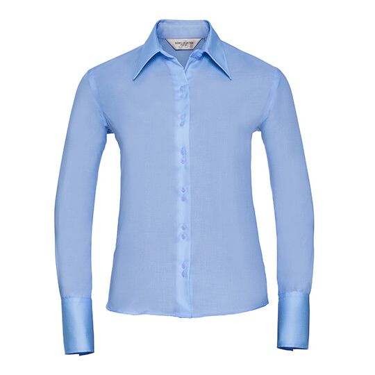 Ladies' Long Sleeve Tailored Ultimate Non-Iron Shirt - bright sky-445