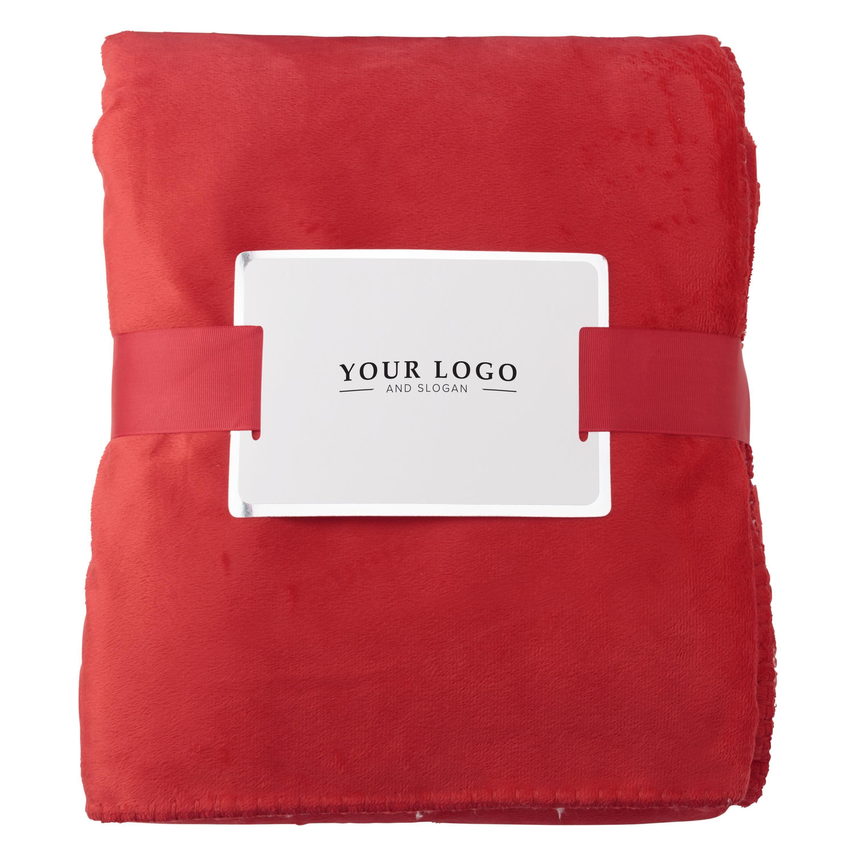 Kuscheldecke aus Polyester Margot - rot-127