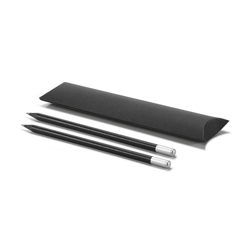 BRENTANO Zweiteiliges Bleistiftset (gespitzt) - satinsilber-437