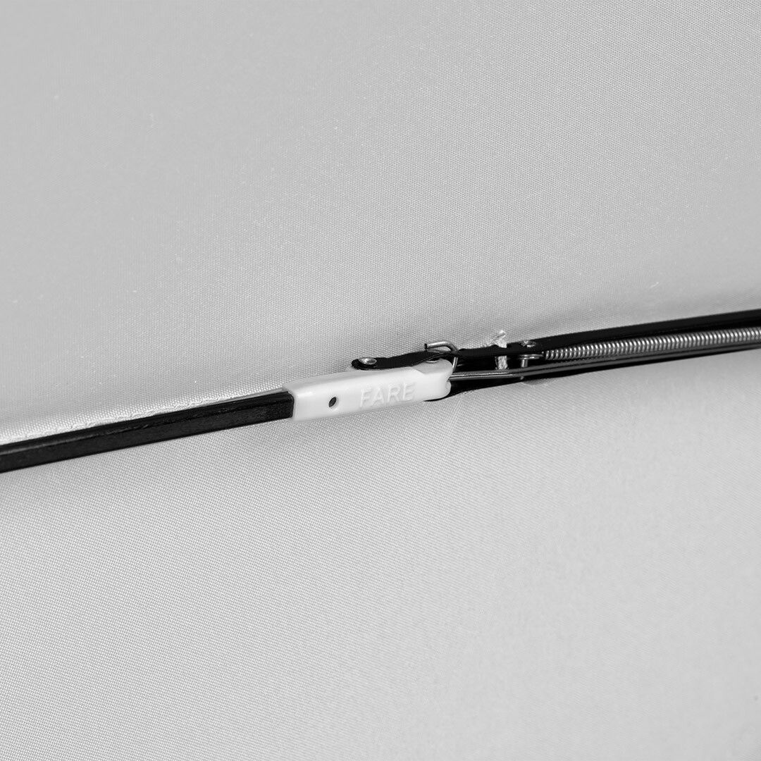 AOC-Taschenschirm FARE® Whiteline Ø98 cm - hellgrau-108
