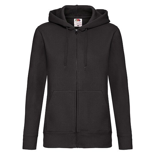 Ladies´ Premium Hooded Sweat Jacket - black-666