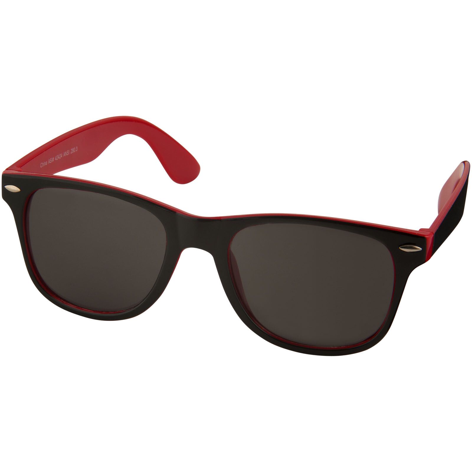 Sun Ray Sonnenbrille mit zweifarbigen Tönen - rot -  schwarz-434
