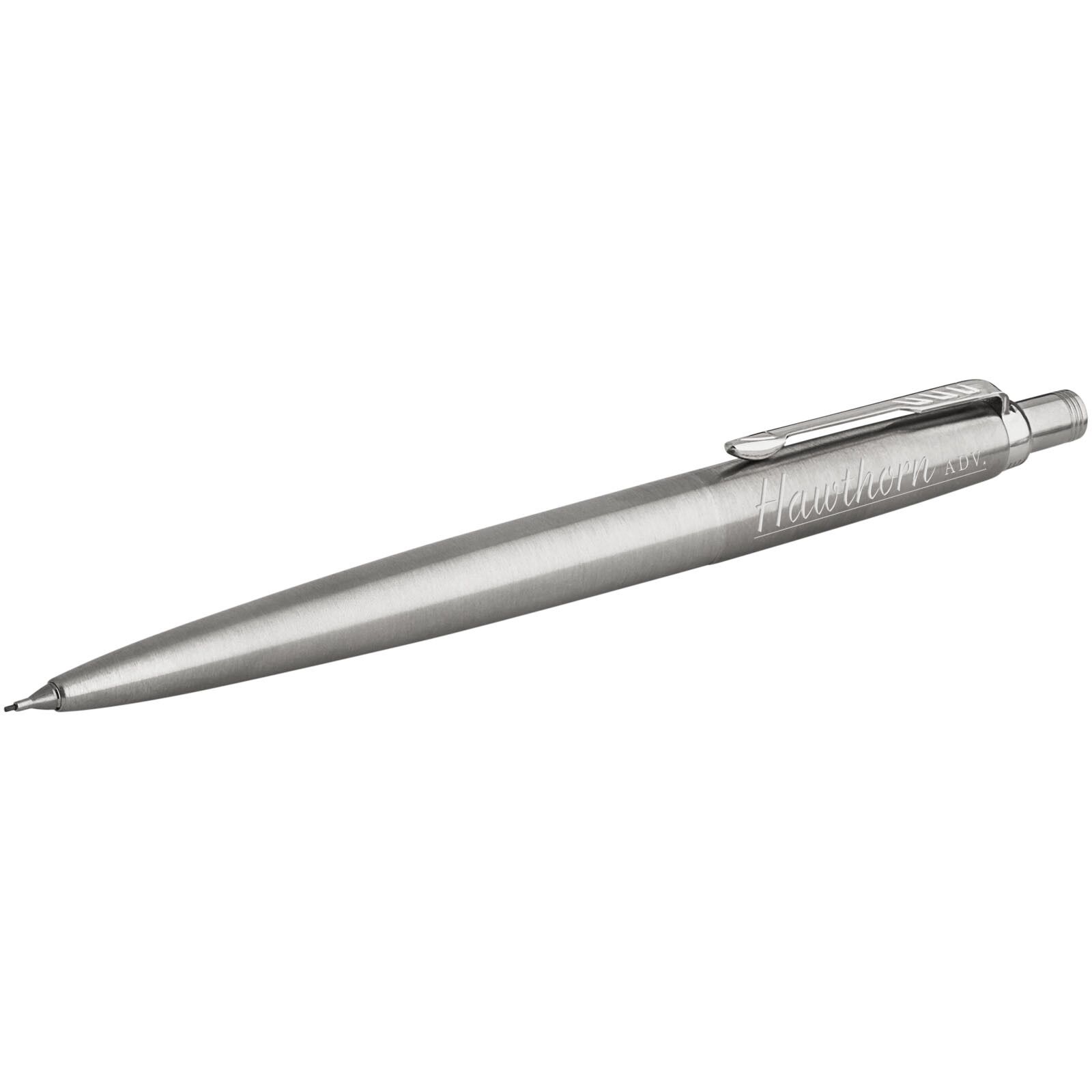 Parker Jotter Druckbleistift mit integriertem Radiergummi (schwarze Mine) - stahl-462