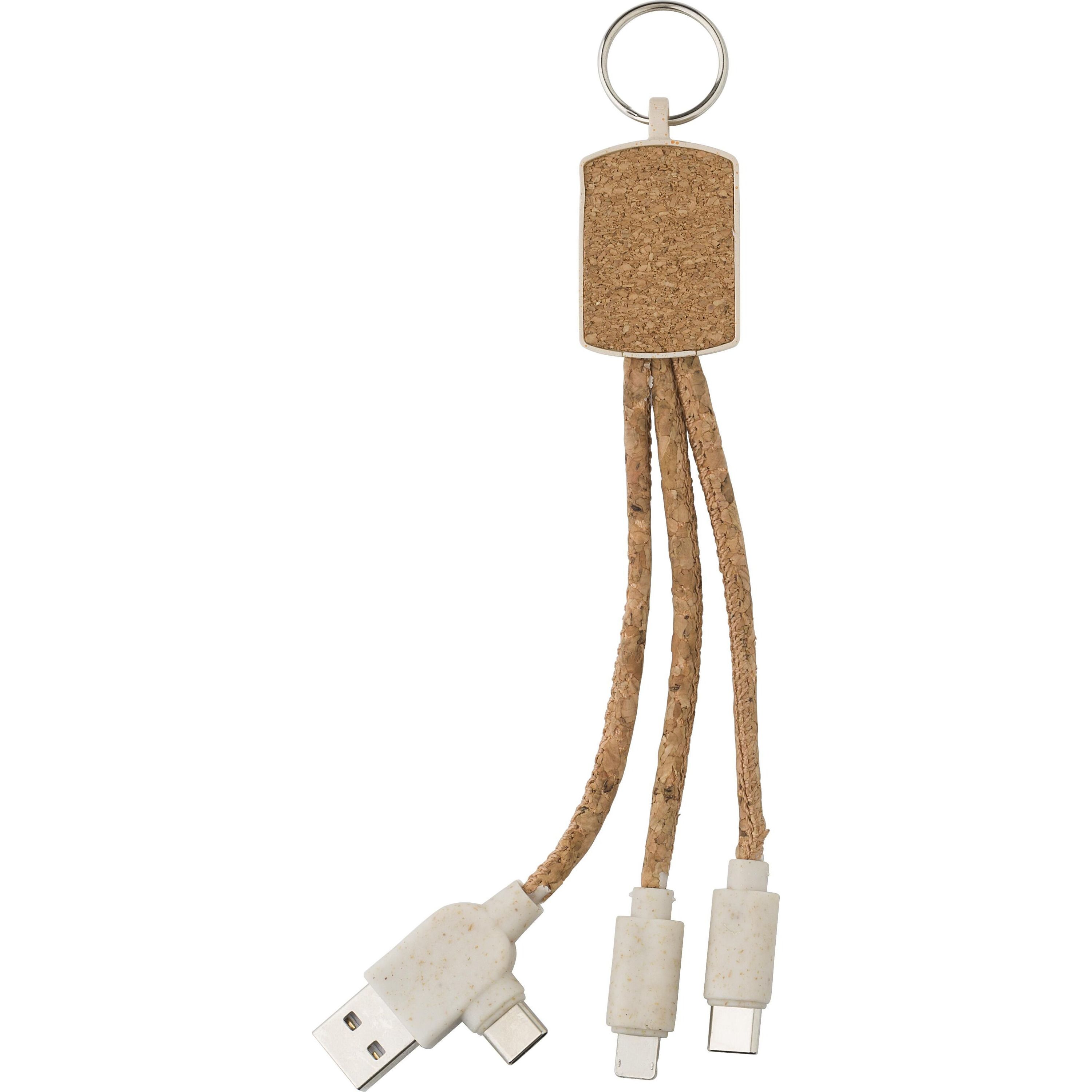 Schlüsselanhänger Landry aus Edelstahl - braun-505