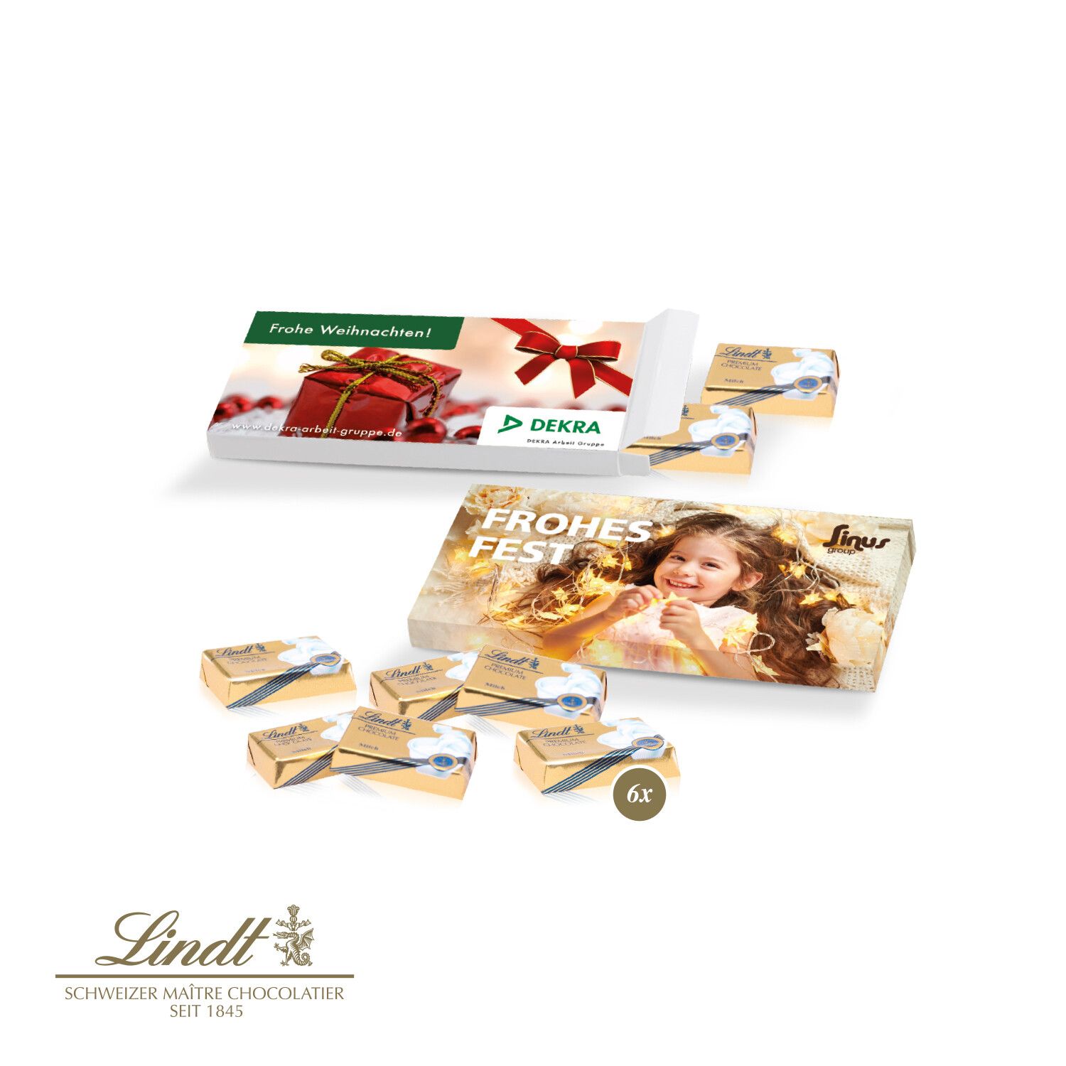 Präsentbox mit Lindt Schokotäfelchen-792