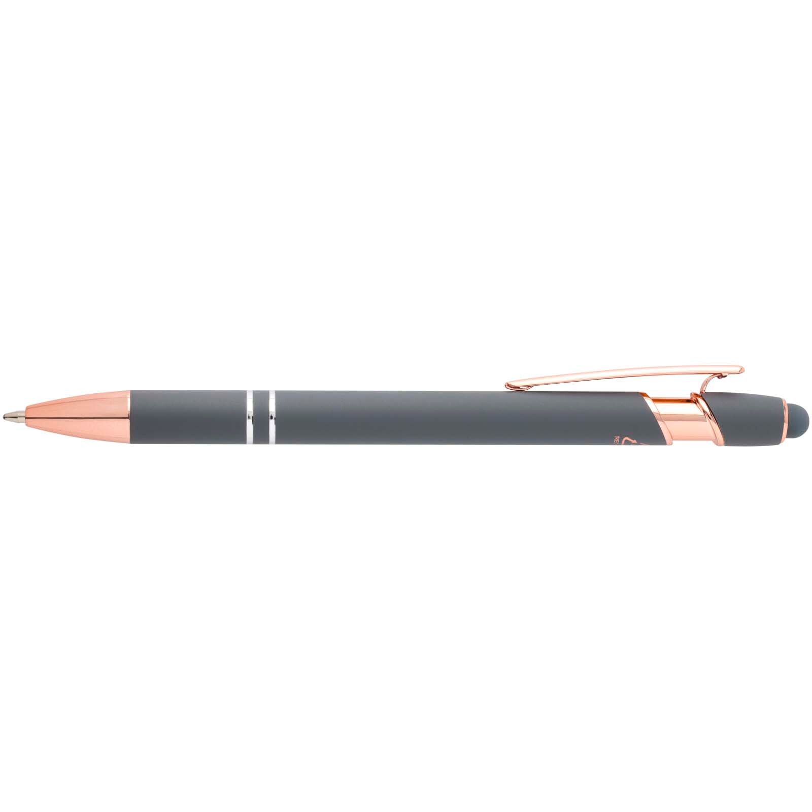 Nanna Kugelschreiber mit Roségold Finish  - dämmergrau-206
