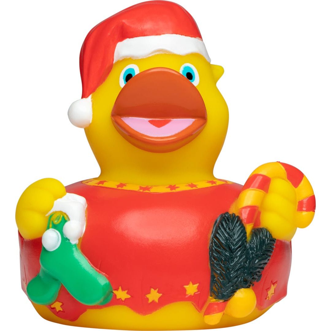 Quietsche-Ente Weihnachten - bunt-364