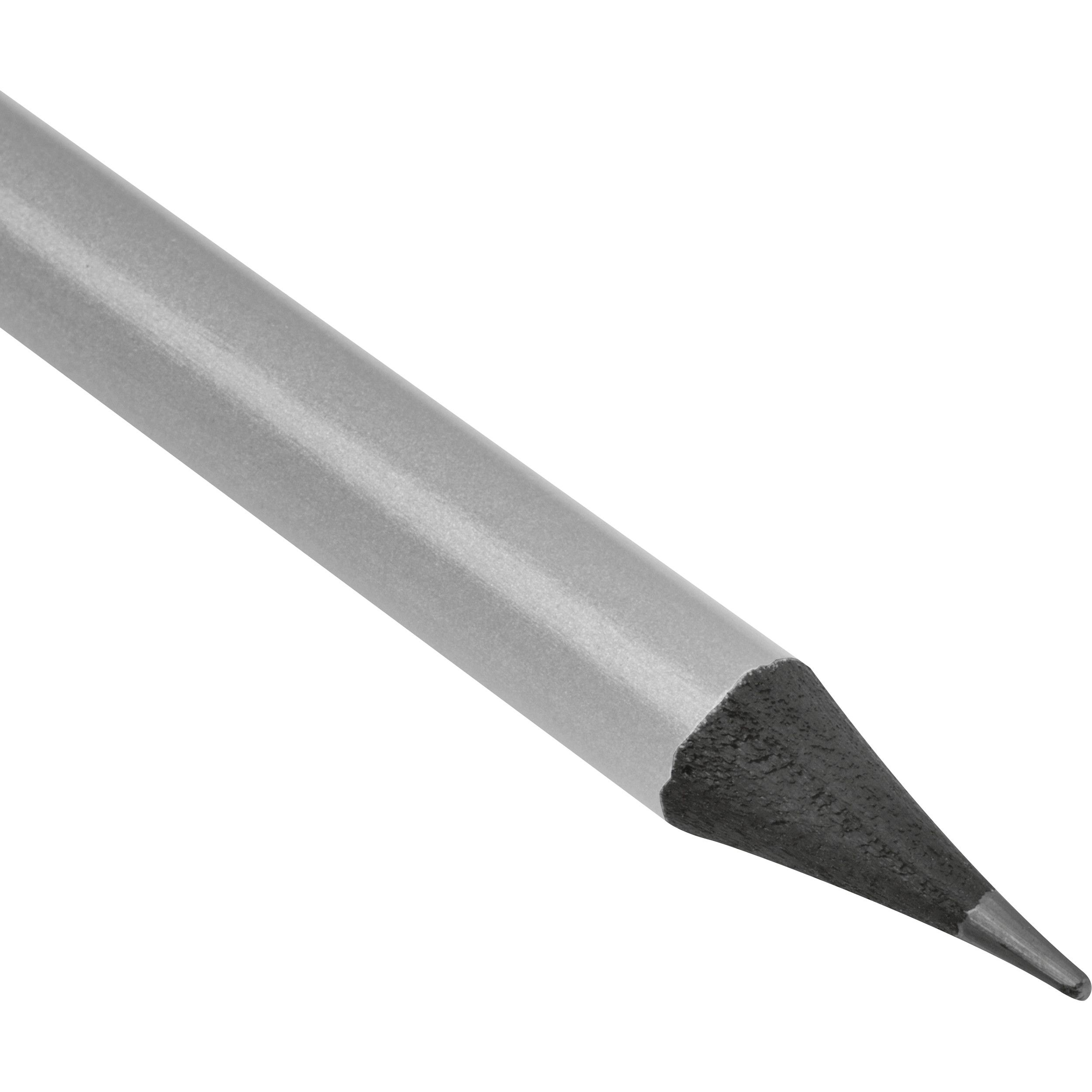 Bleistift mit Radiergummi in Metallic-Farben JAMES - silber-147