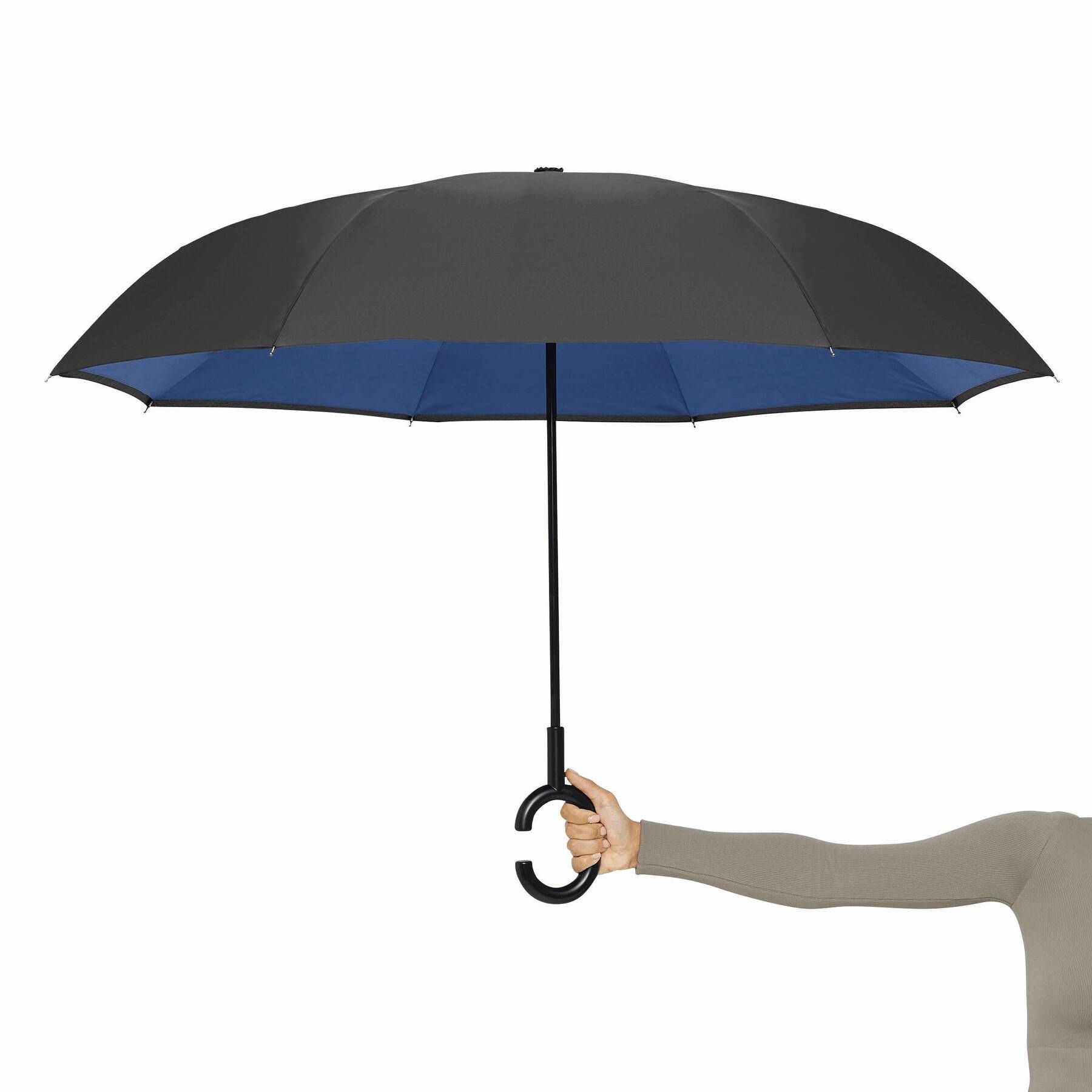 Stockschirm FLIPPED - blau - schwarz-28