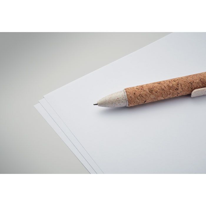 4-Farb-Kugelschreiber Kork ARBOCHO - beige-932