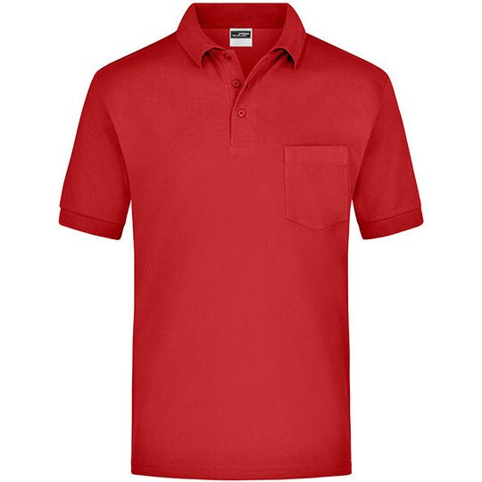 Polo-Piqué Pocket für Herren - red-915