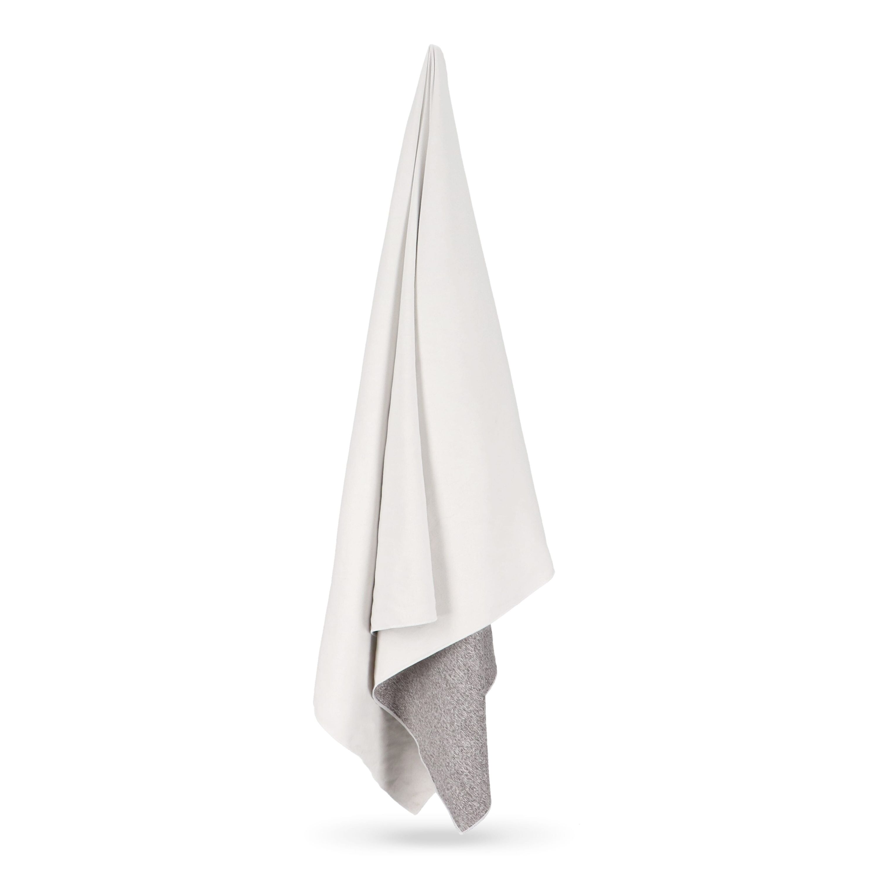 Schnelltrocknendes Handtuch R-PET 100 x 180 cm Sublimation - weiss  -  grau-41