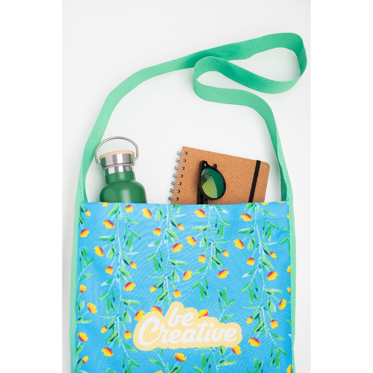 SuboBag Messenger individuelle Umhängetasche, RPET - weiß-573