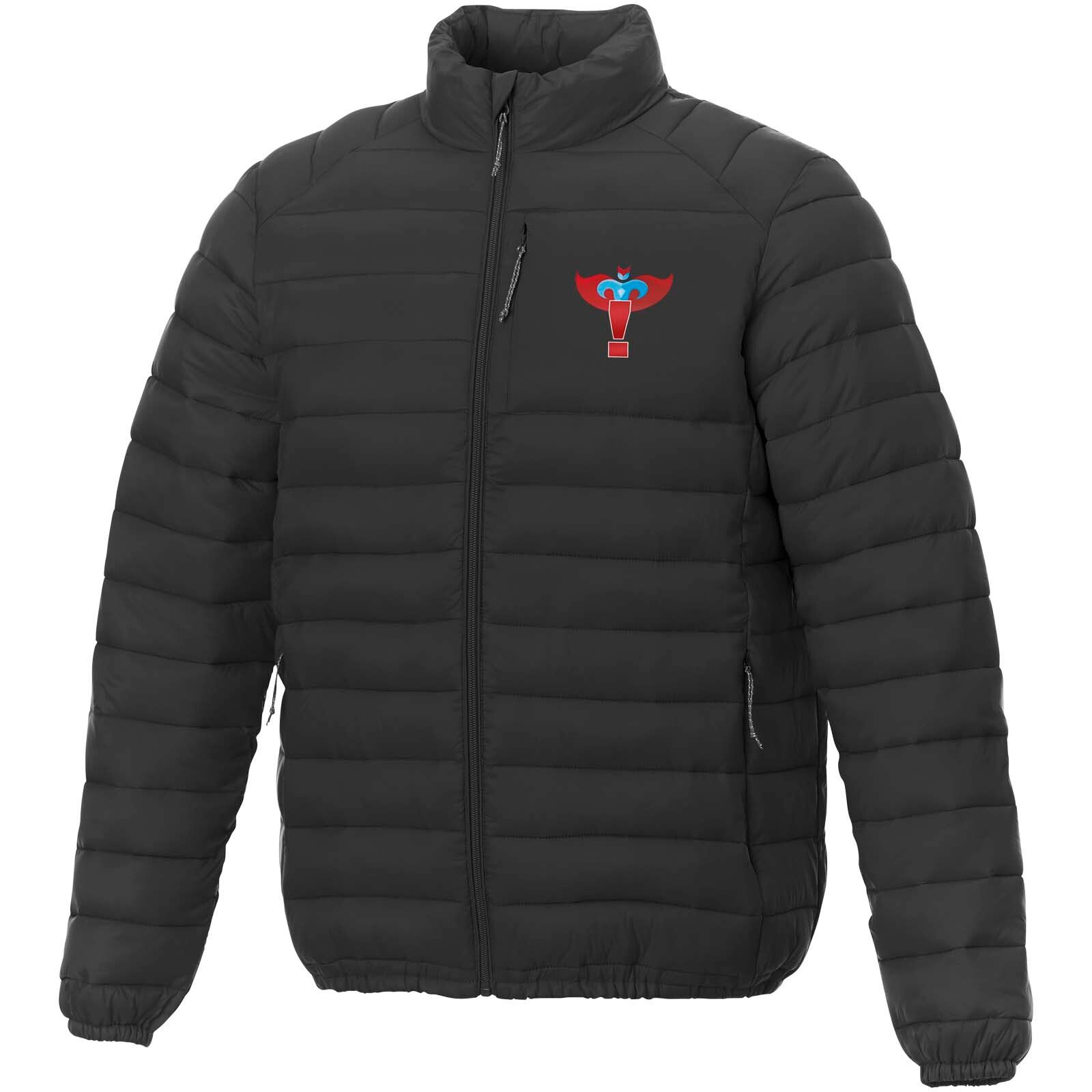 Athenas recycelte wattierte Jacke für Herren - schwarz - XS-161