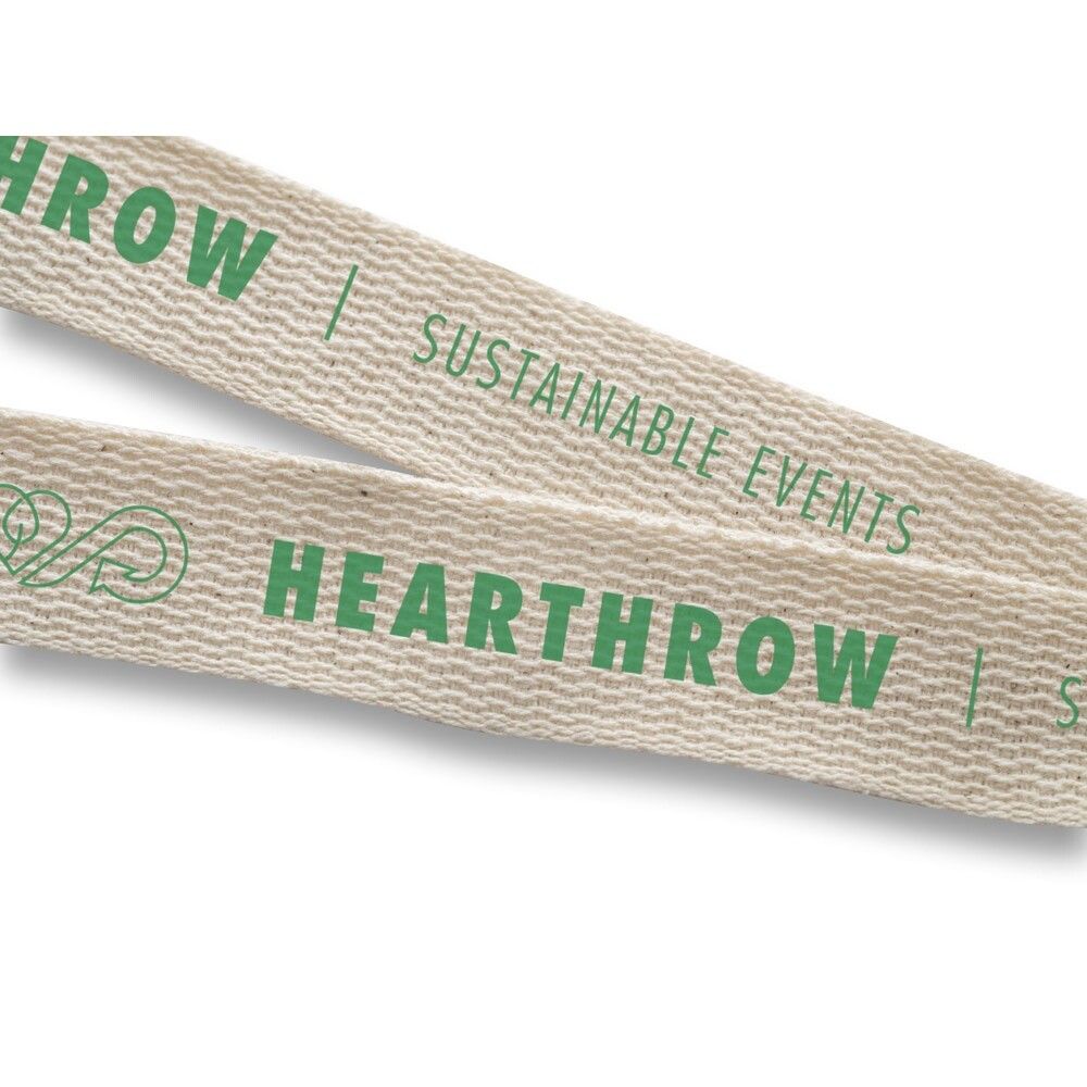 HEATHROW Lanyard aus 100% Baumwolle - naturhell-515