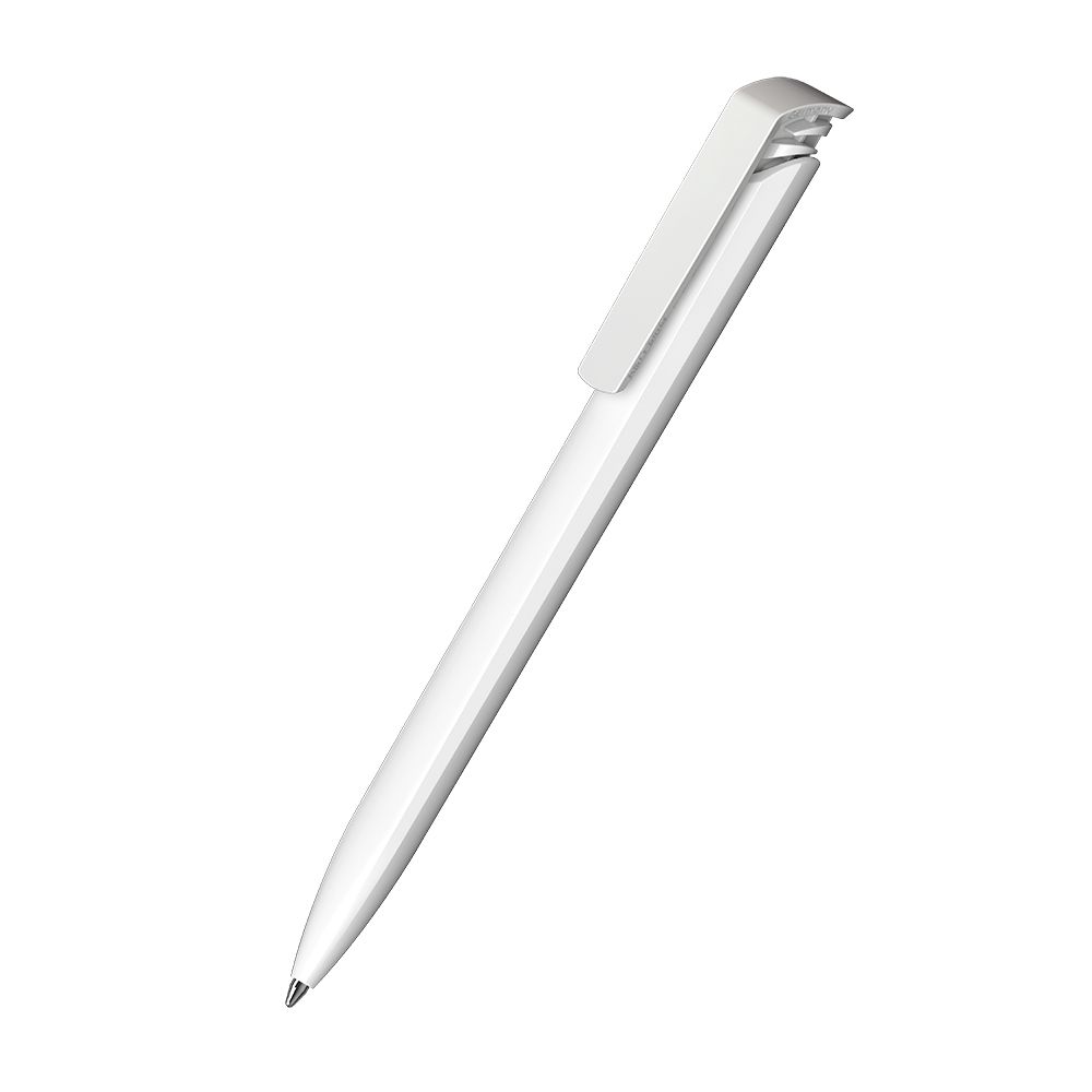 Druckkugelschreiber Trias softtouch/high gloss - softtouch weiss - weiss-529