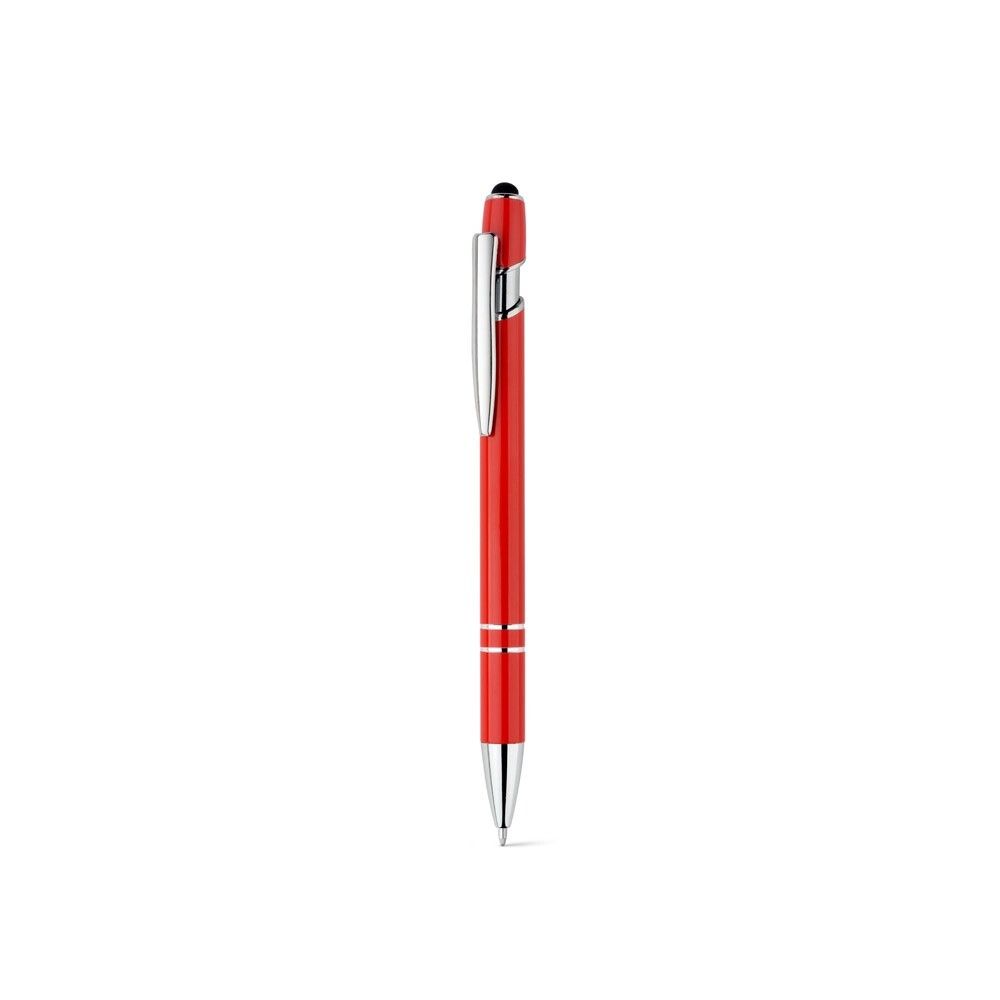 NEIL Kugelschreiber aus recyceltem Aluminium, Touch-Pen Druckknopf - rot-515