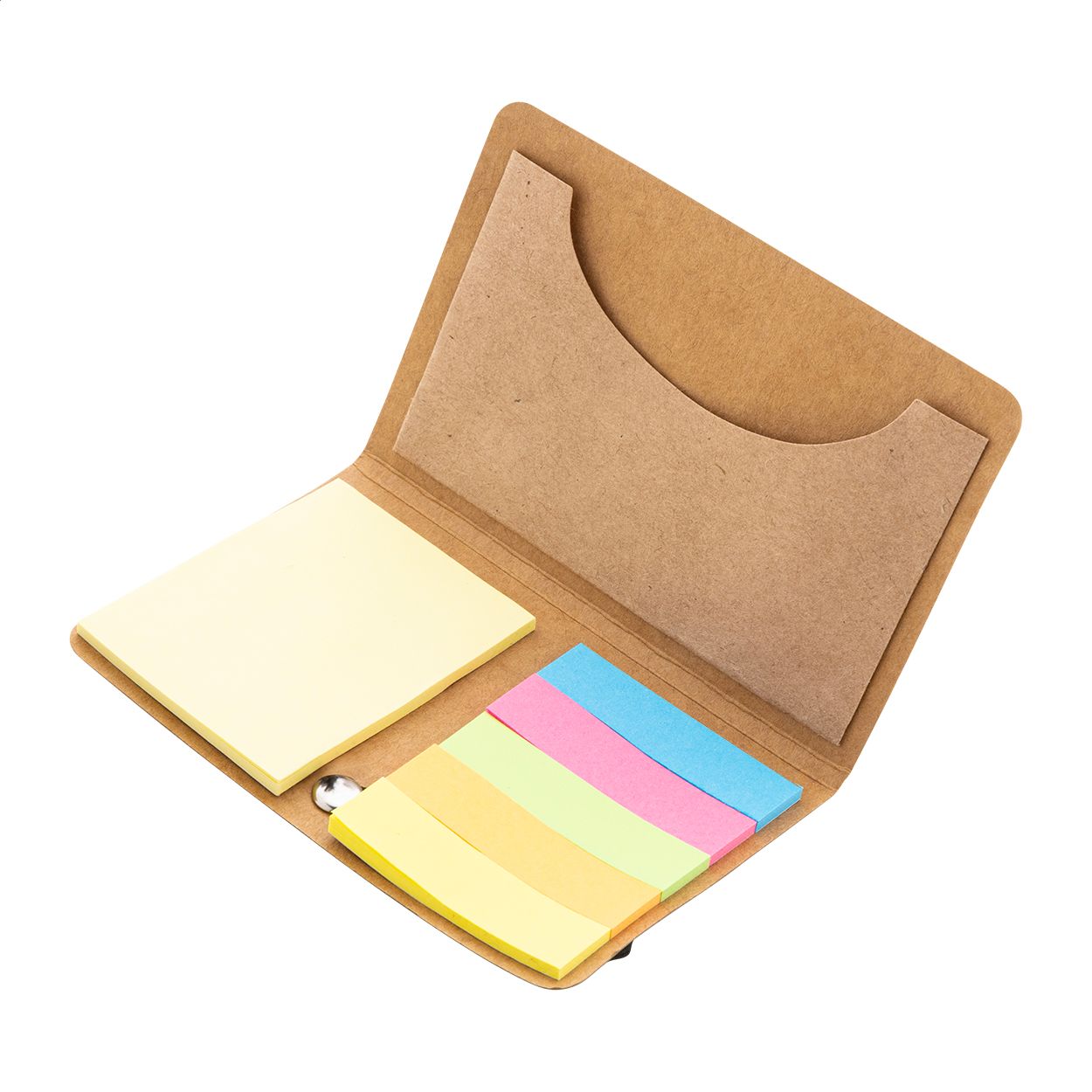 Cardnot Haftnotizblock mit Kartenfach - natur-202