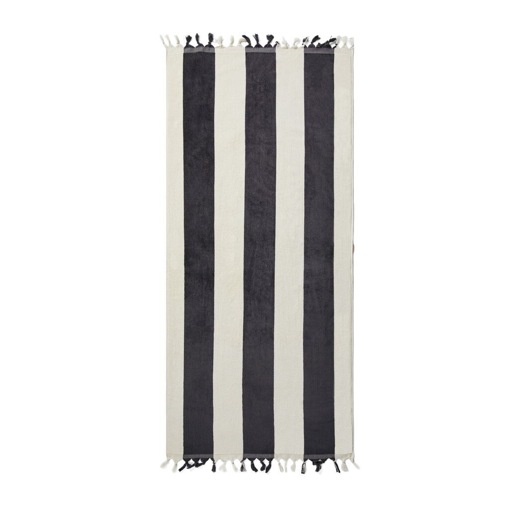 VINGA Valmer Strandtuch 450gr/m² - schwarz-362