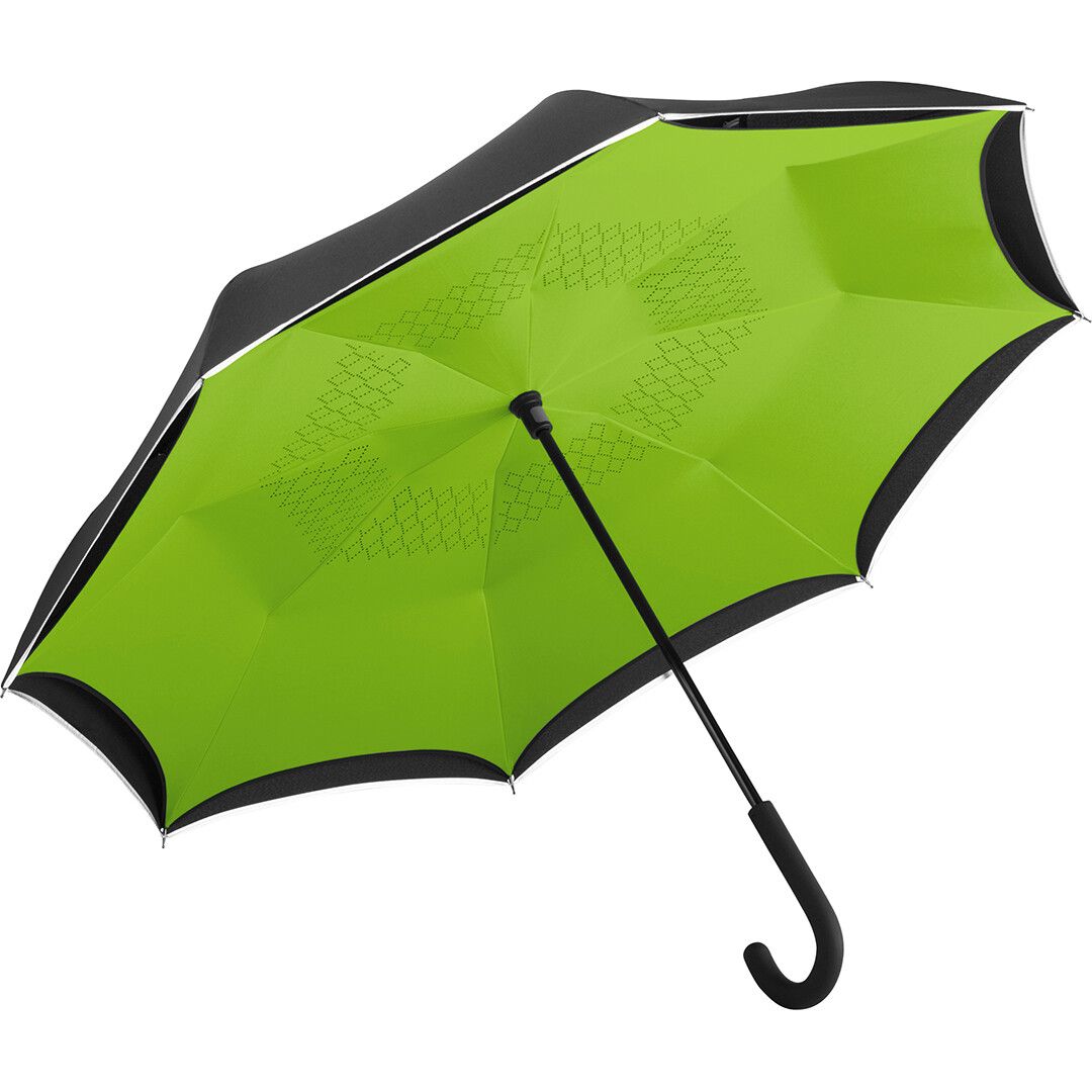 Stockschirm FARE® Contrary Ø109 cm - schwarz - limette-194