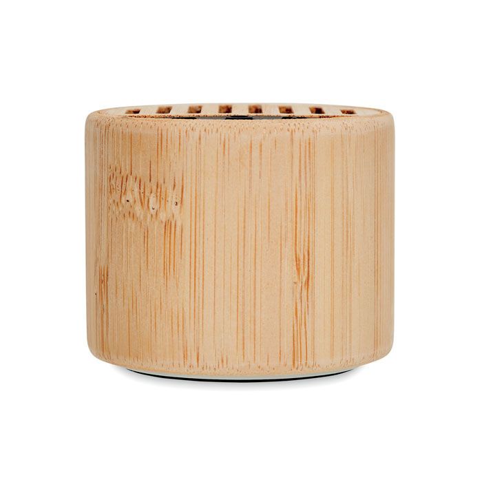 Wireless Lautsprecher Bambus ROUND LUX - holz-395