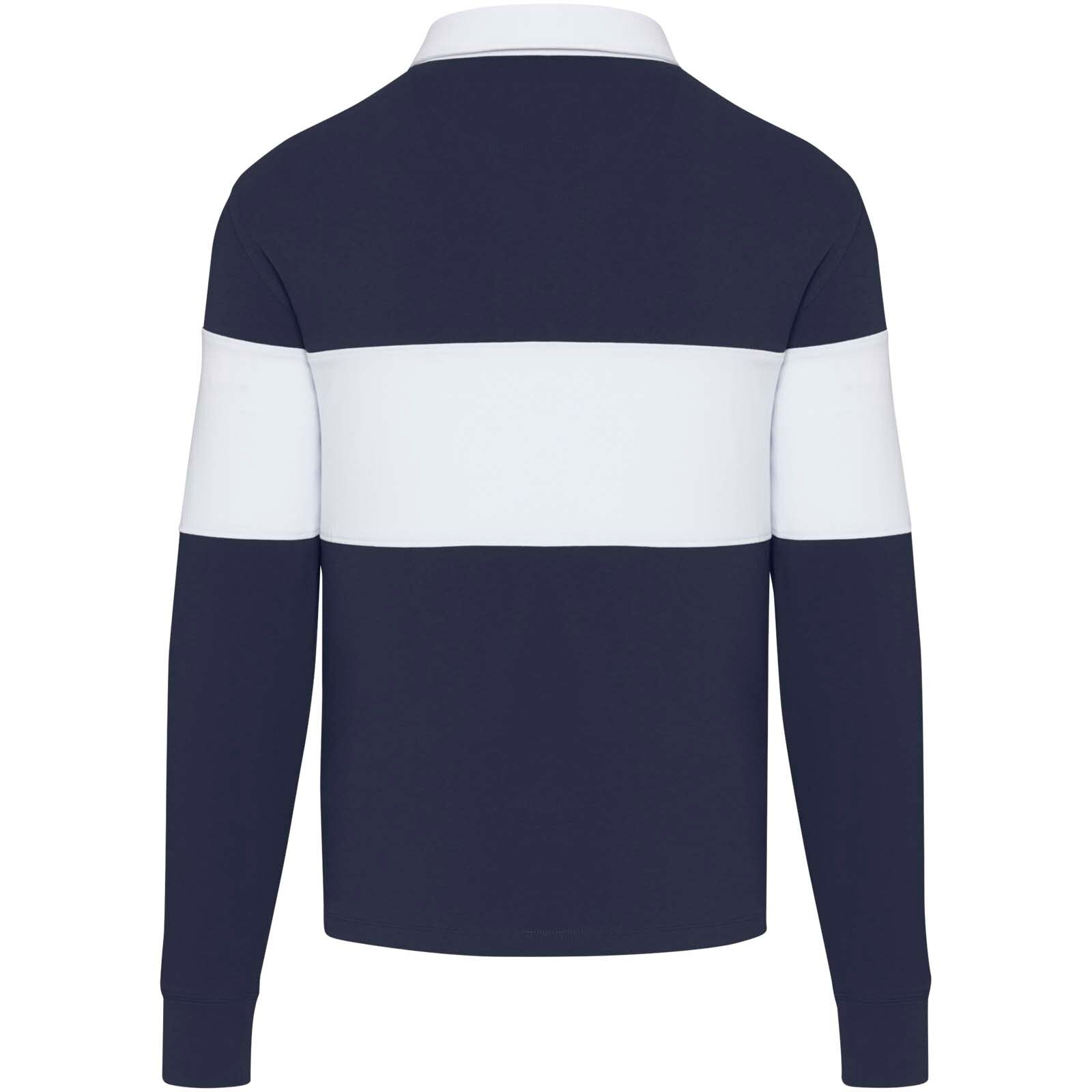 Clyde Rugby Polo Sweatshirt  - navy -  weiss - S-985